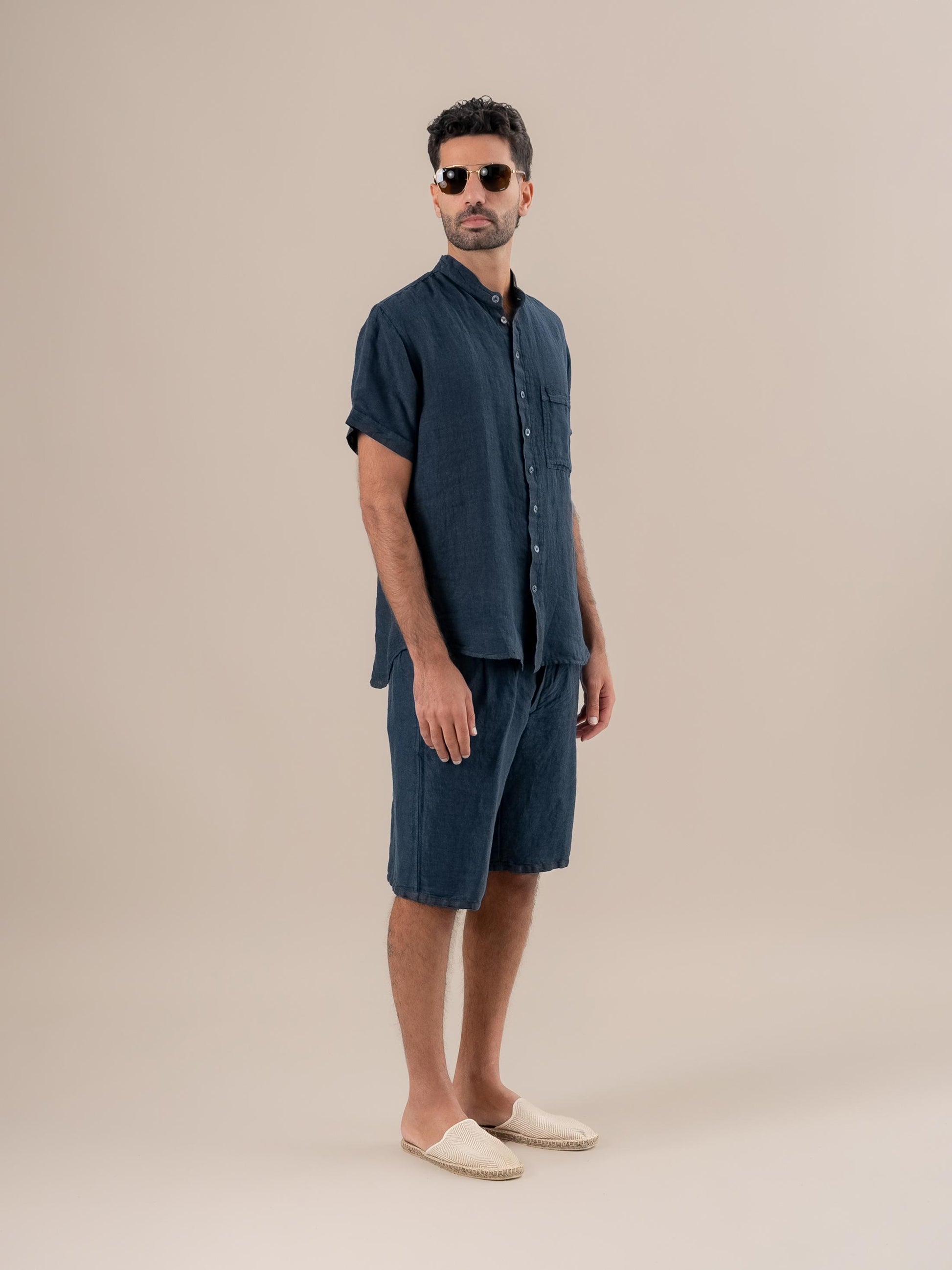 Camicia Peppe M/M Coreana Battista Borragine CAMICIA PEPPE m/m kor battista 265 Bottega Di Brunella 