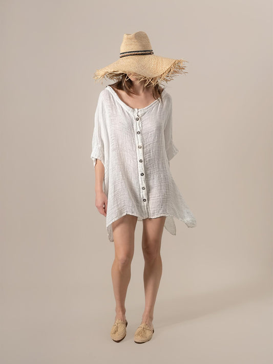 Casacca Bellatrix Garzata Latte CASACCA BELLATRIX GARZATA 33 Bottega Di Brunella 