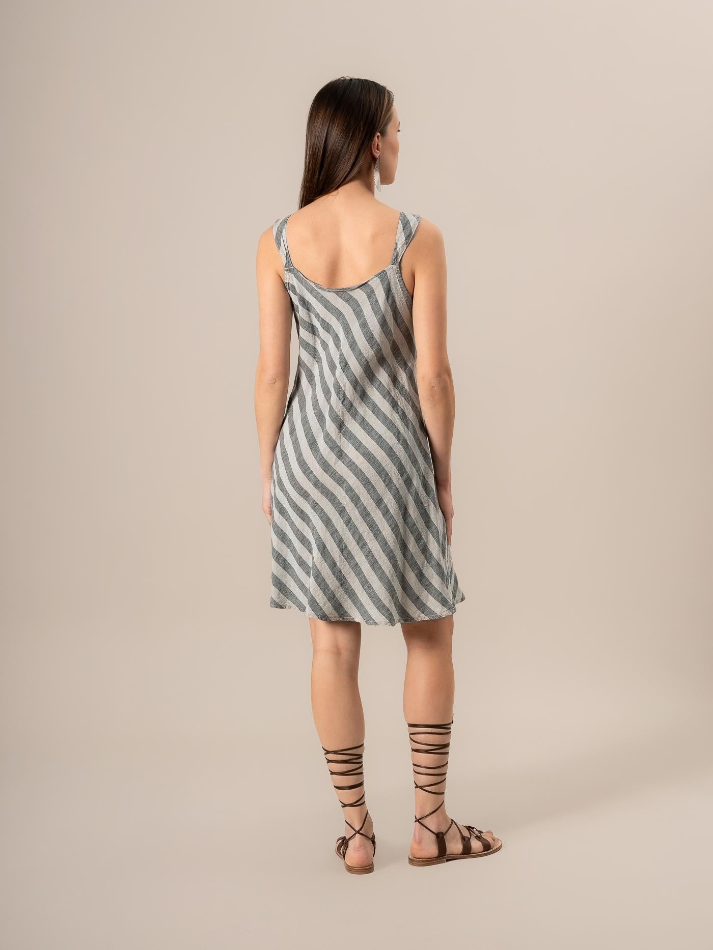 Vestito Mini Vivaldi Riga 2 Venezia Naturale VESTITO MN VIVALDI R.2.VENEZIA 12 Bottega Di Brunella 