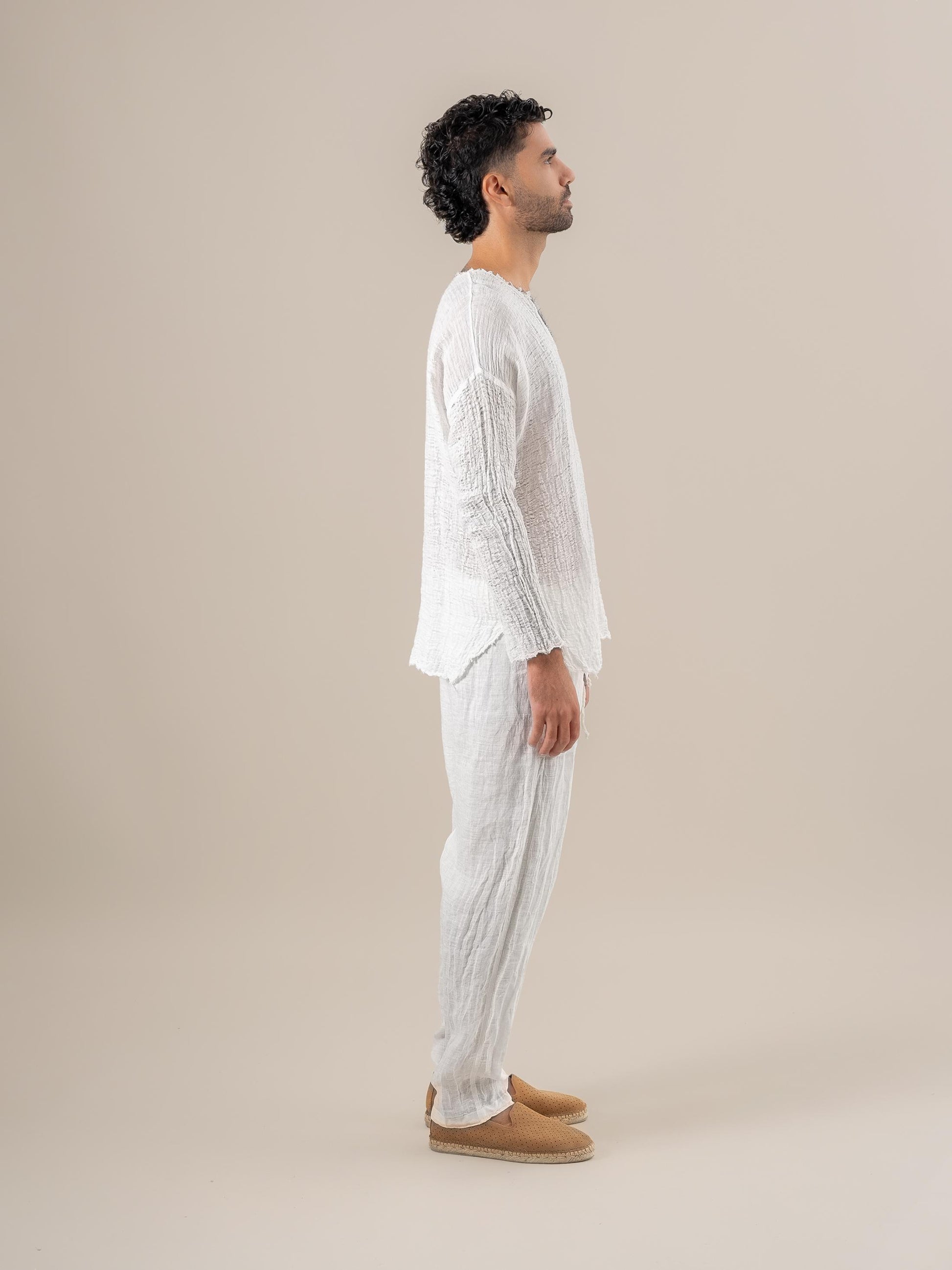 Camicia Sandokan Garzata Latte CAMICIA SANDOKAN garzata 33 Bottega Di Brunella 