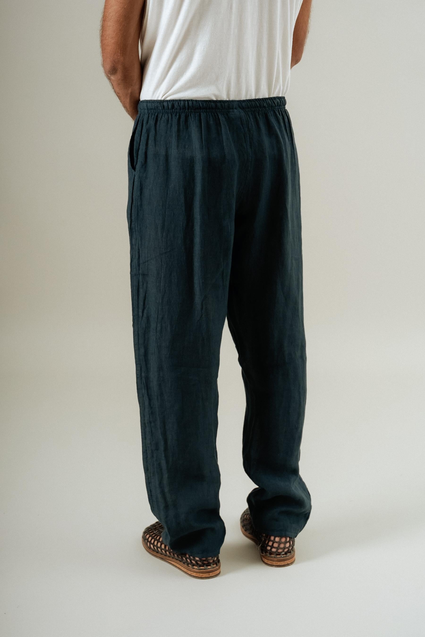 Pantalone Amalfi Battista Borragine PANTALONE AMALFI battista 265 Bottega Di Brunella 
