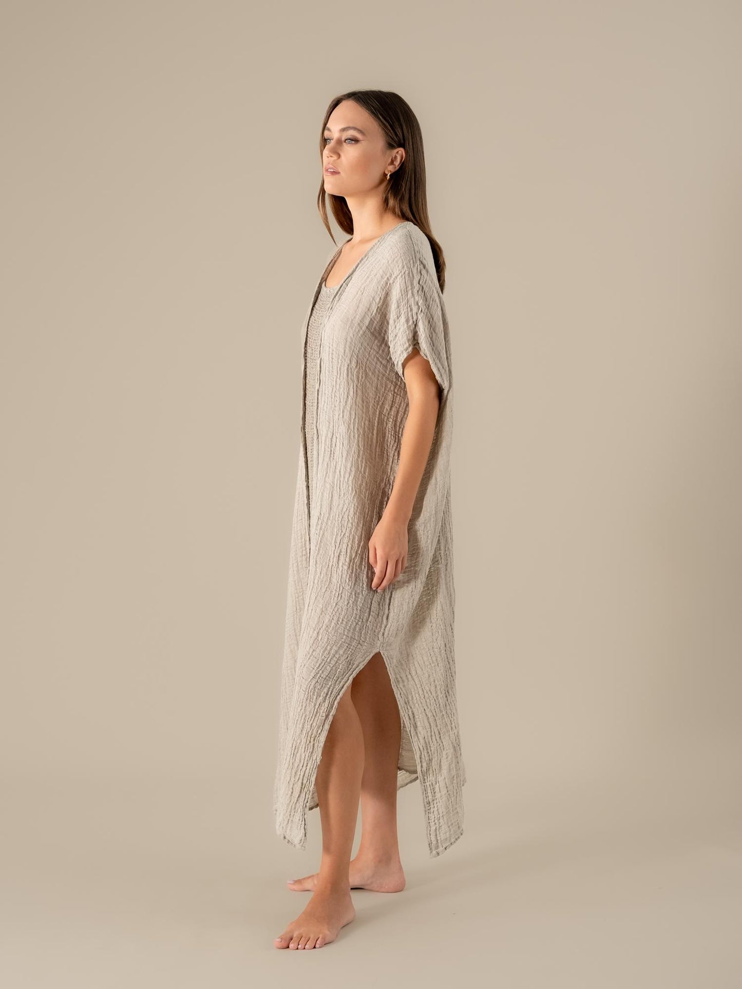 Vestito Sfinge Garzata Naturale VESTITO SFINGE garzata 12 Bottega Di Brunella 