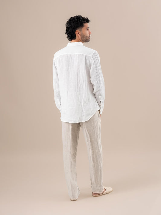 Camicia Peppe M/L Battista Latte CAMICIA PEPPE m/l battista 33 Bottega Di Brunella 