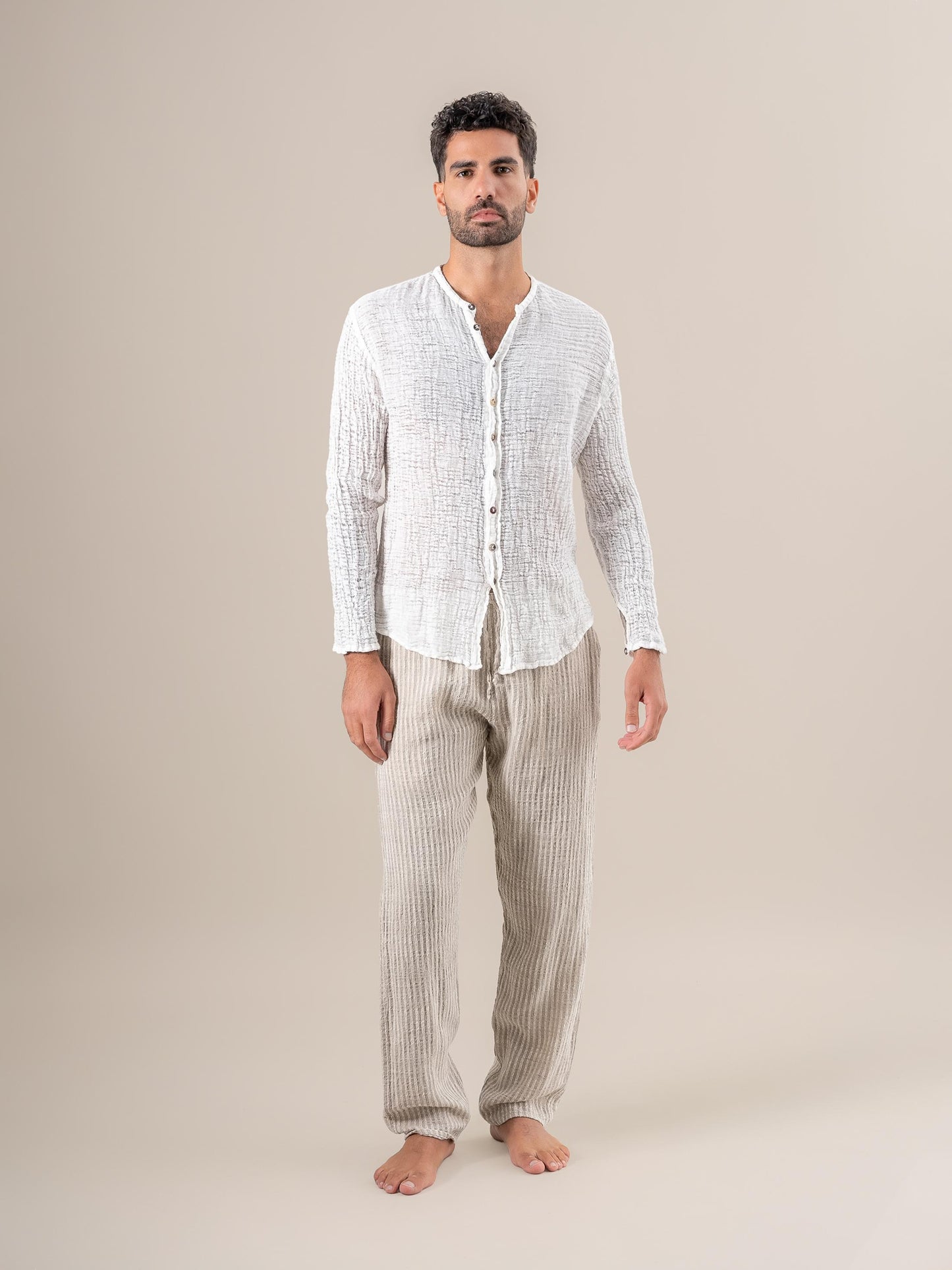 Camicia Marco Garzata Latte CAMICIA MARCO garzata 33 Bottega Di Brunella 
