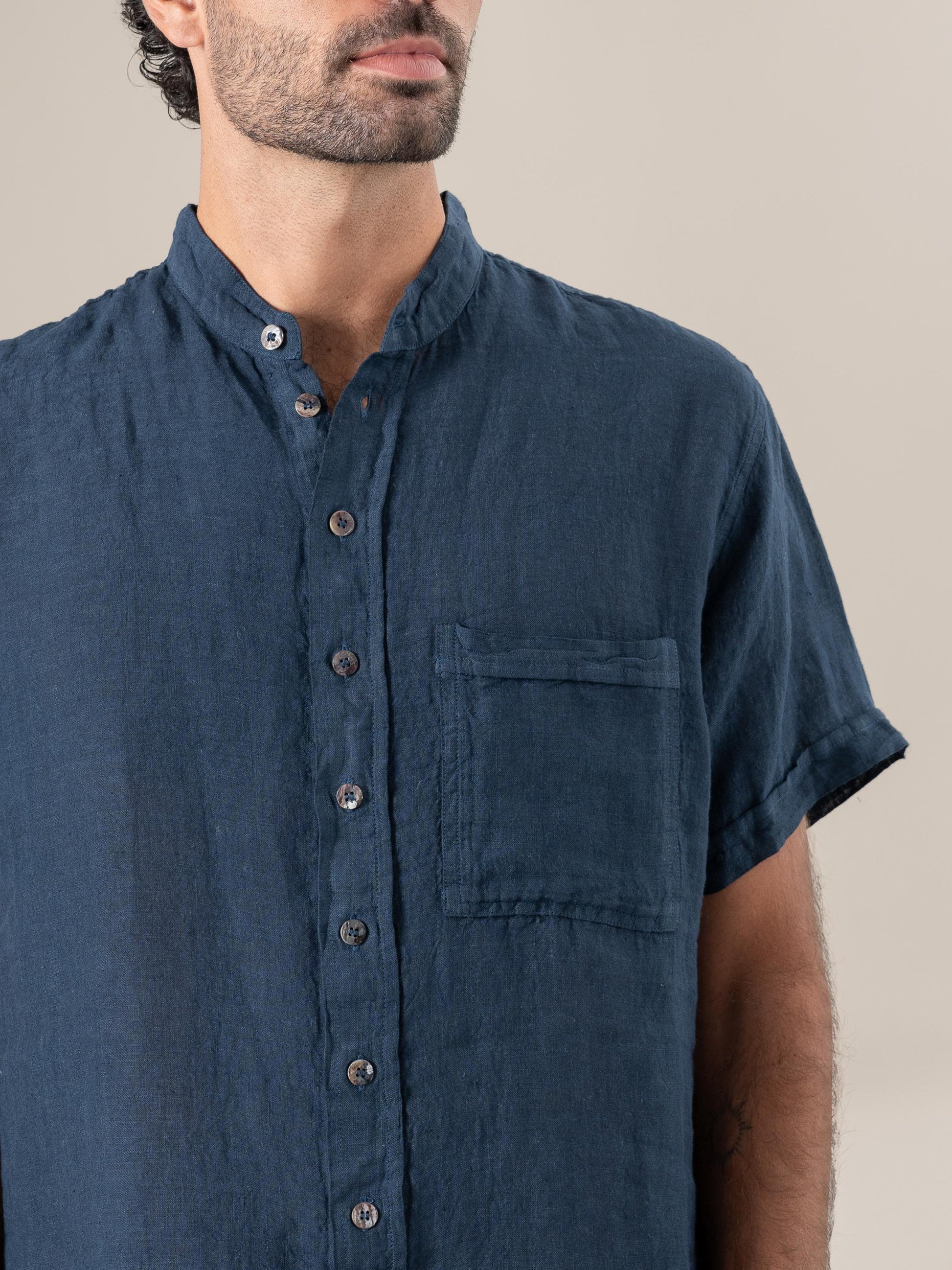 Camicia Peppe M/M Coreana Battista Borragine CAMICIA PEPPE m/m kor battista 265 Bottega Di Brunella 