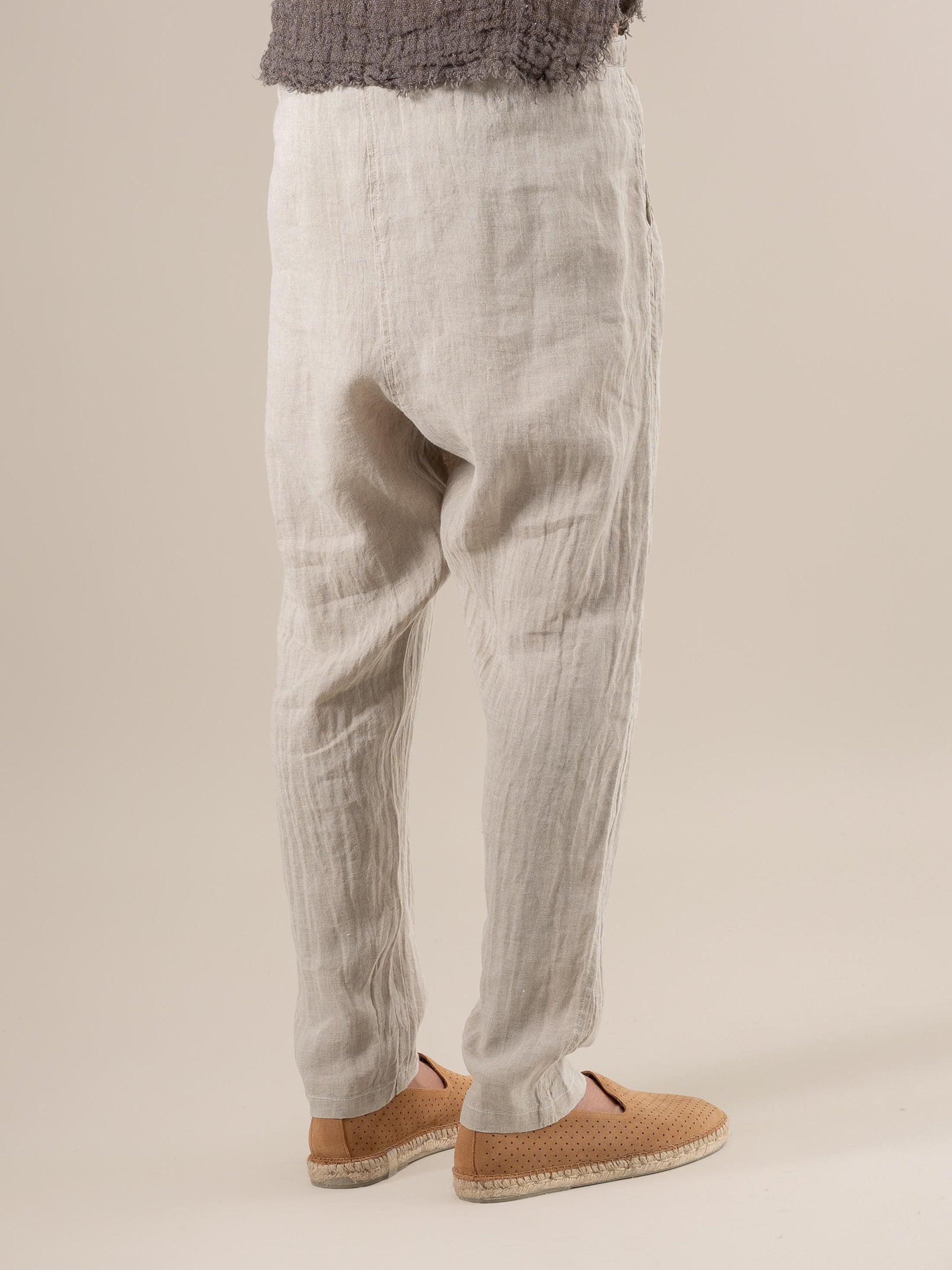 Pantalone Agathos Battista Naturale PANTALONE AGATHOS battista 12 Bottega Di Brunella 
