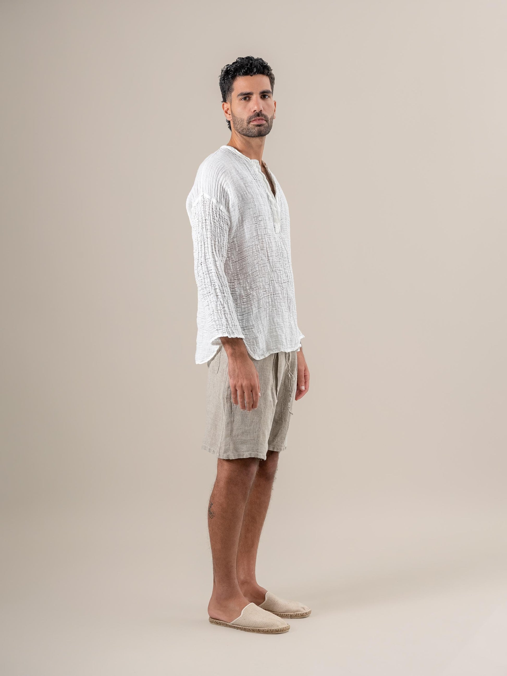 Camicia Normandy Garzata Latte CAMICIA NORMANDY garzata 33 Bottega Di Brunella 