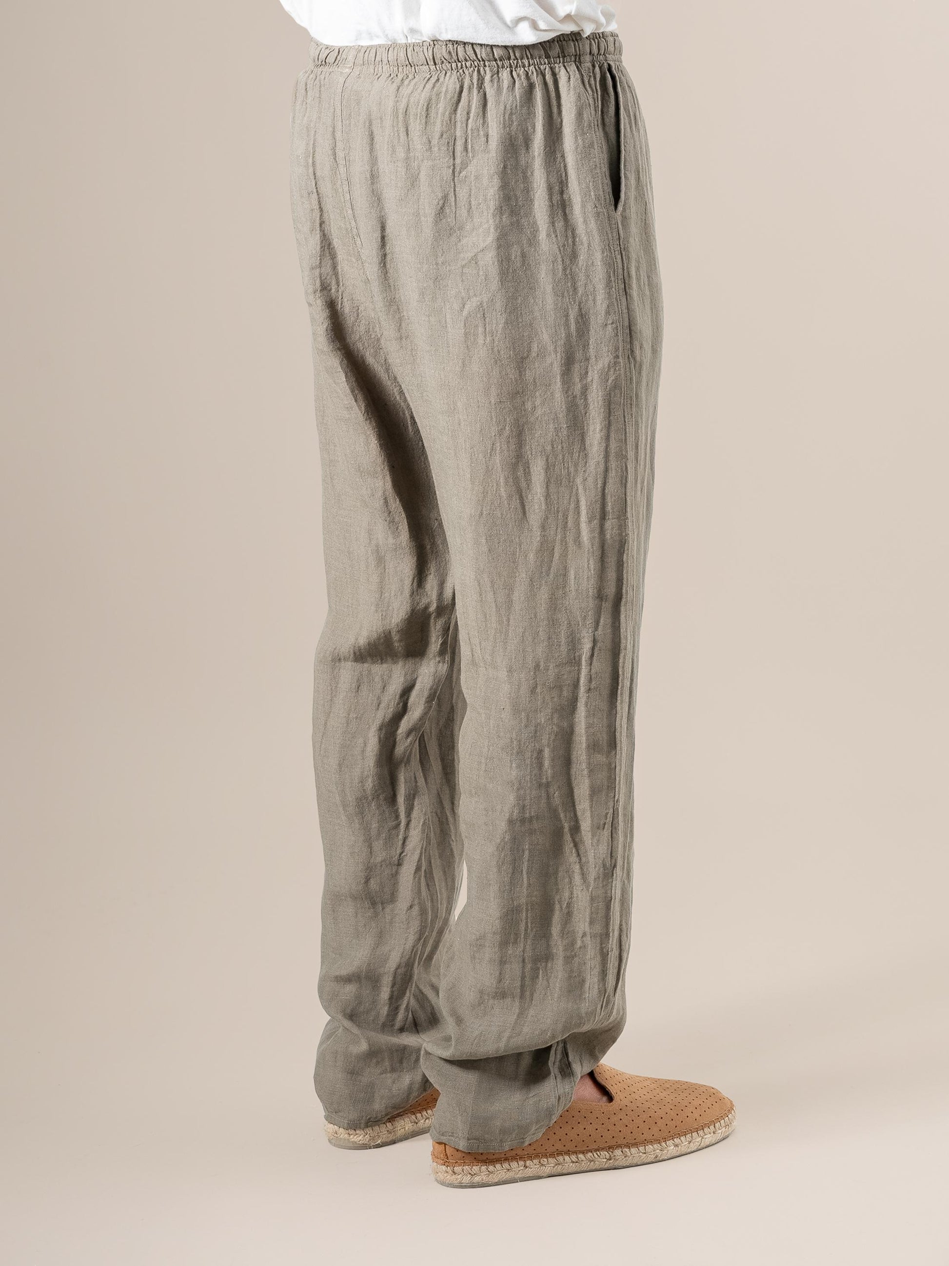 Pantalone Amalfi Battista Fossile PANTALONE AMALFI battista 284 Bottega Di Brunella 