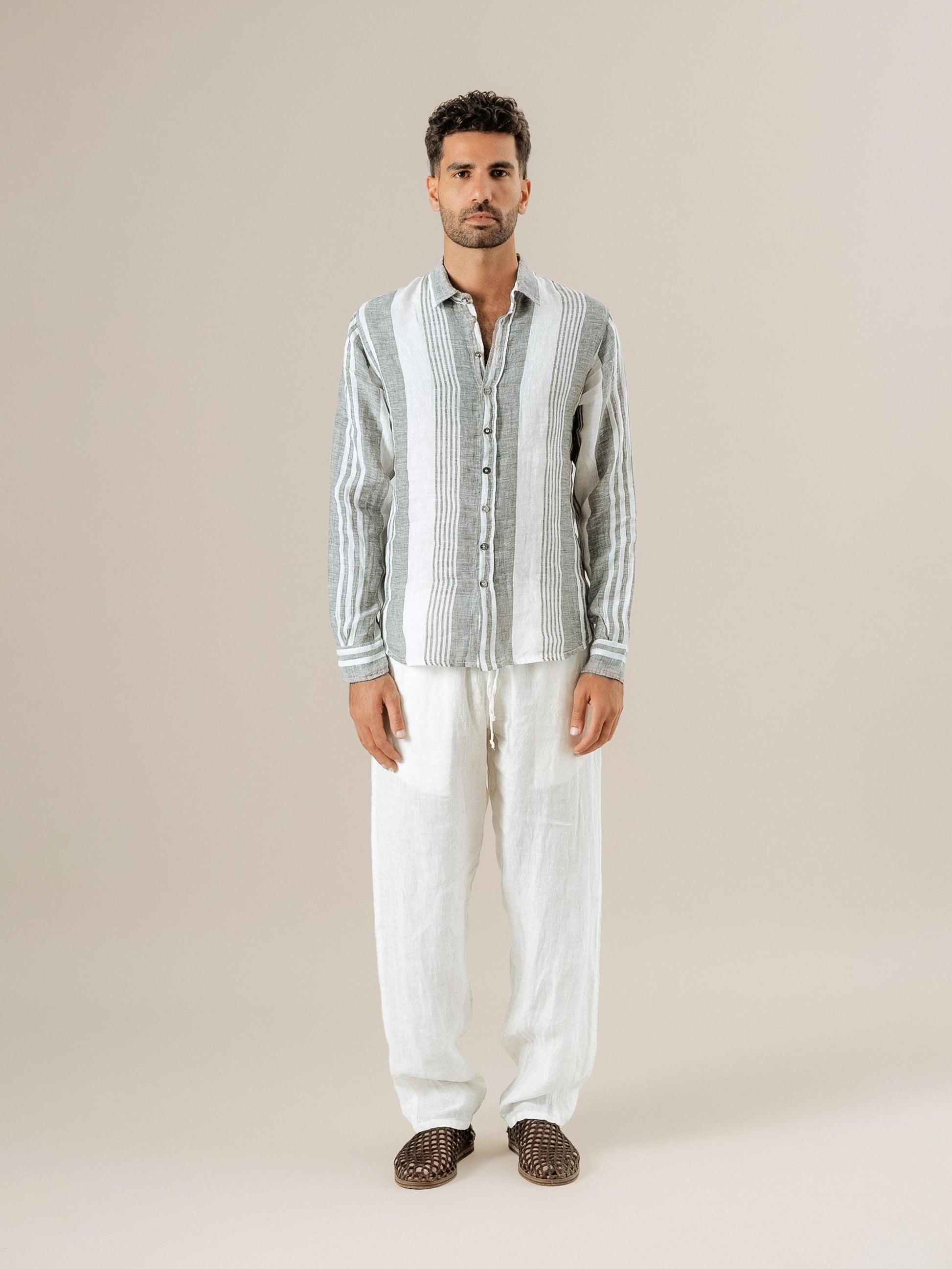 Camicia Franco Tela Moma Latte CAMICIA FRANCO tela moma 33 Bottega Di Brunella 