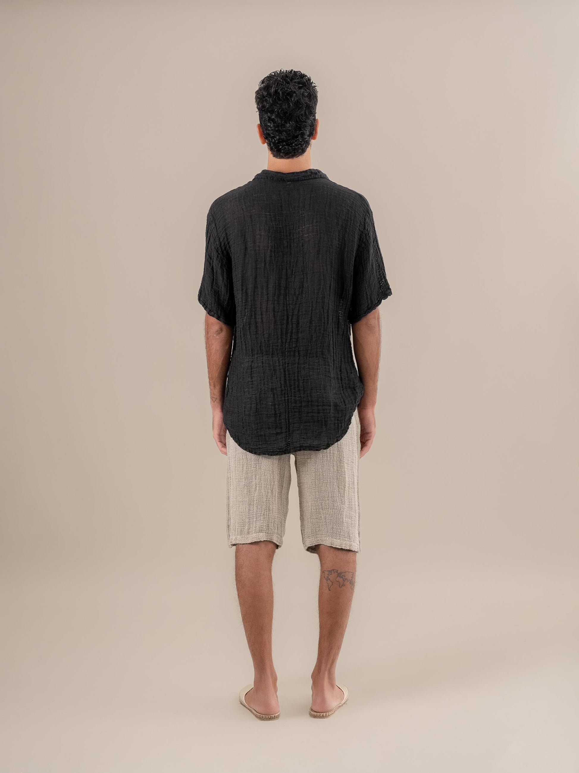 Camicia Colombia Garzata Nero CAMICIA COLOMBIA garzata 0 Bottega Di Brunella 
