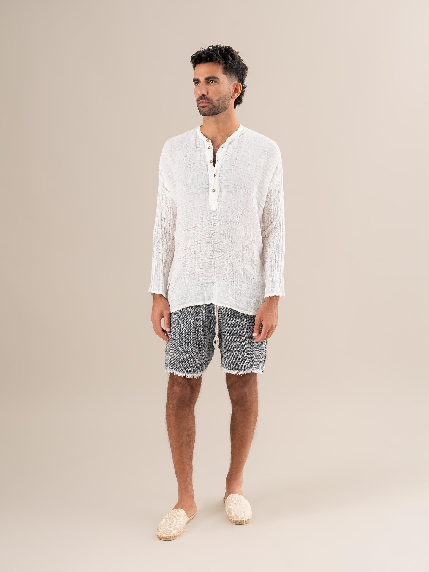Shorts Amalfi Aida Nera Latte SHORT AMALFI aida nera 33 Bottega Di Brunella 