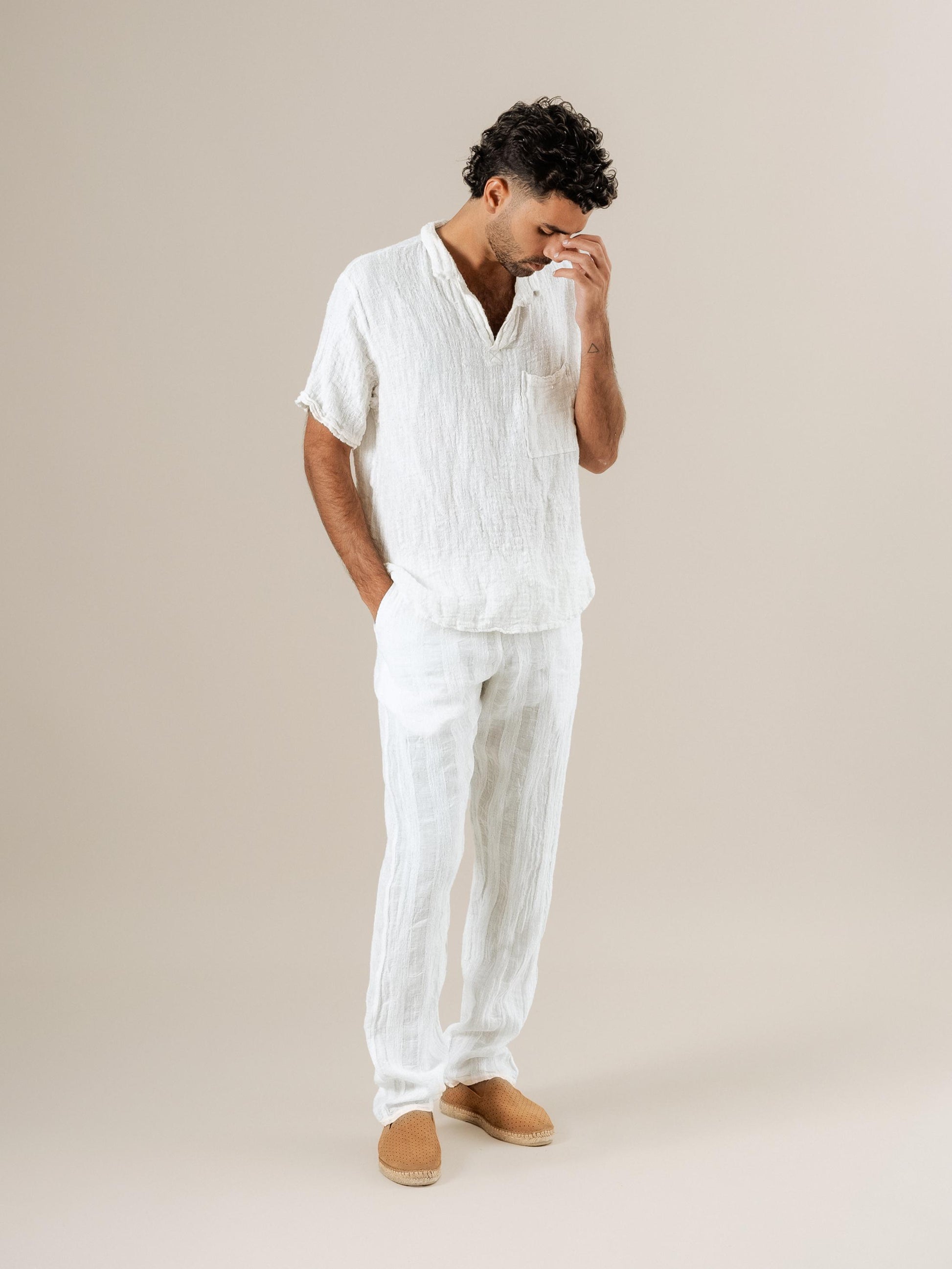 Camicia Colombia Jeep Latte CAMICIA COLOMBIA jeep 33 Bottega Di Brunella 
