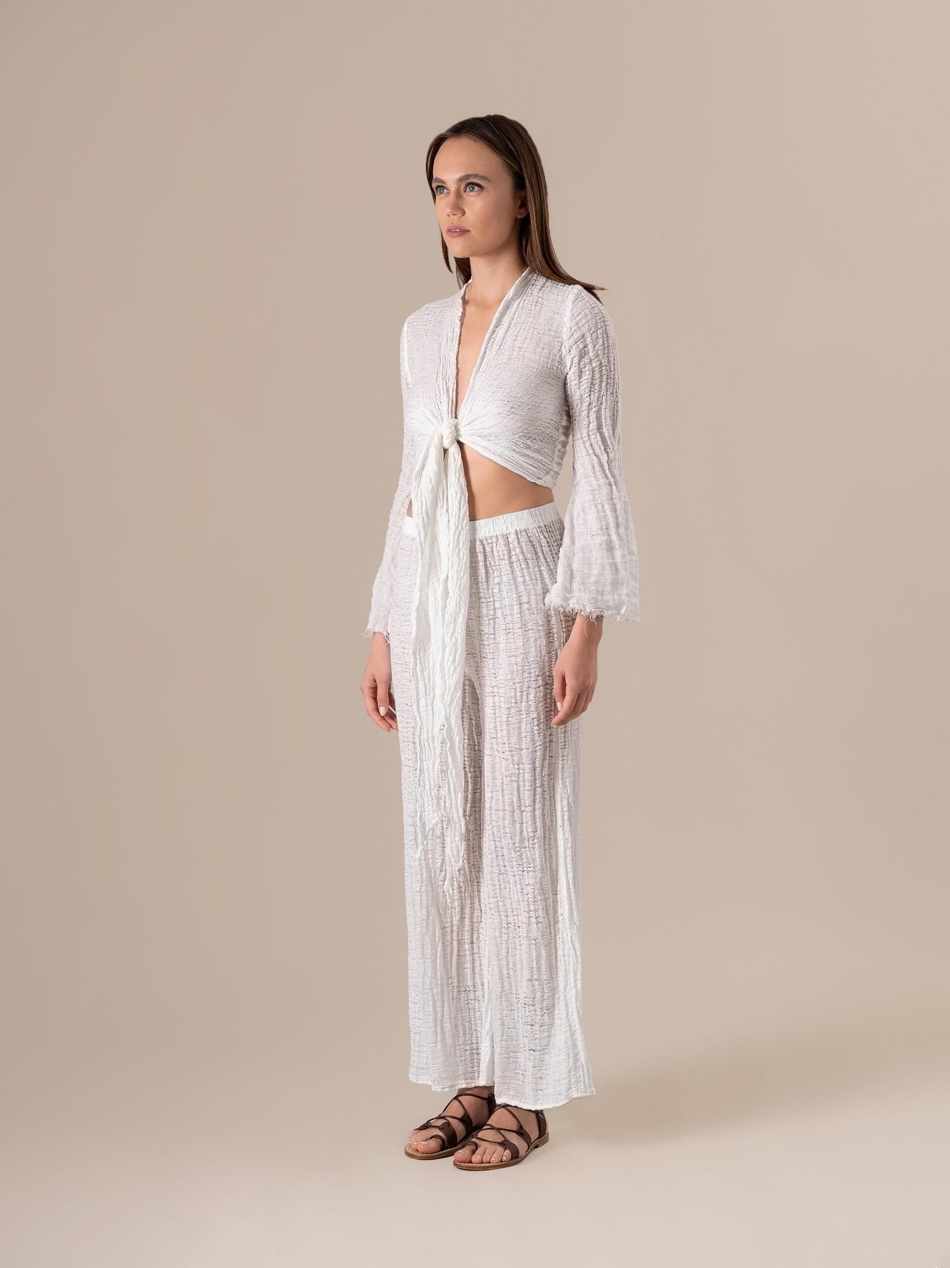 Bolero Mango Garzata Latte BOLERO MANGO garzata 33 Bottega Di Brunella 