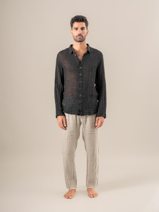 Camicia Ischia Ag Nero CAMICIA ISCHIA ag 0 Bottega Di Brunella 