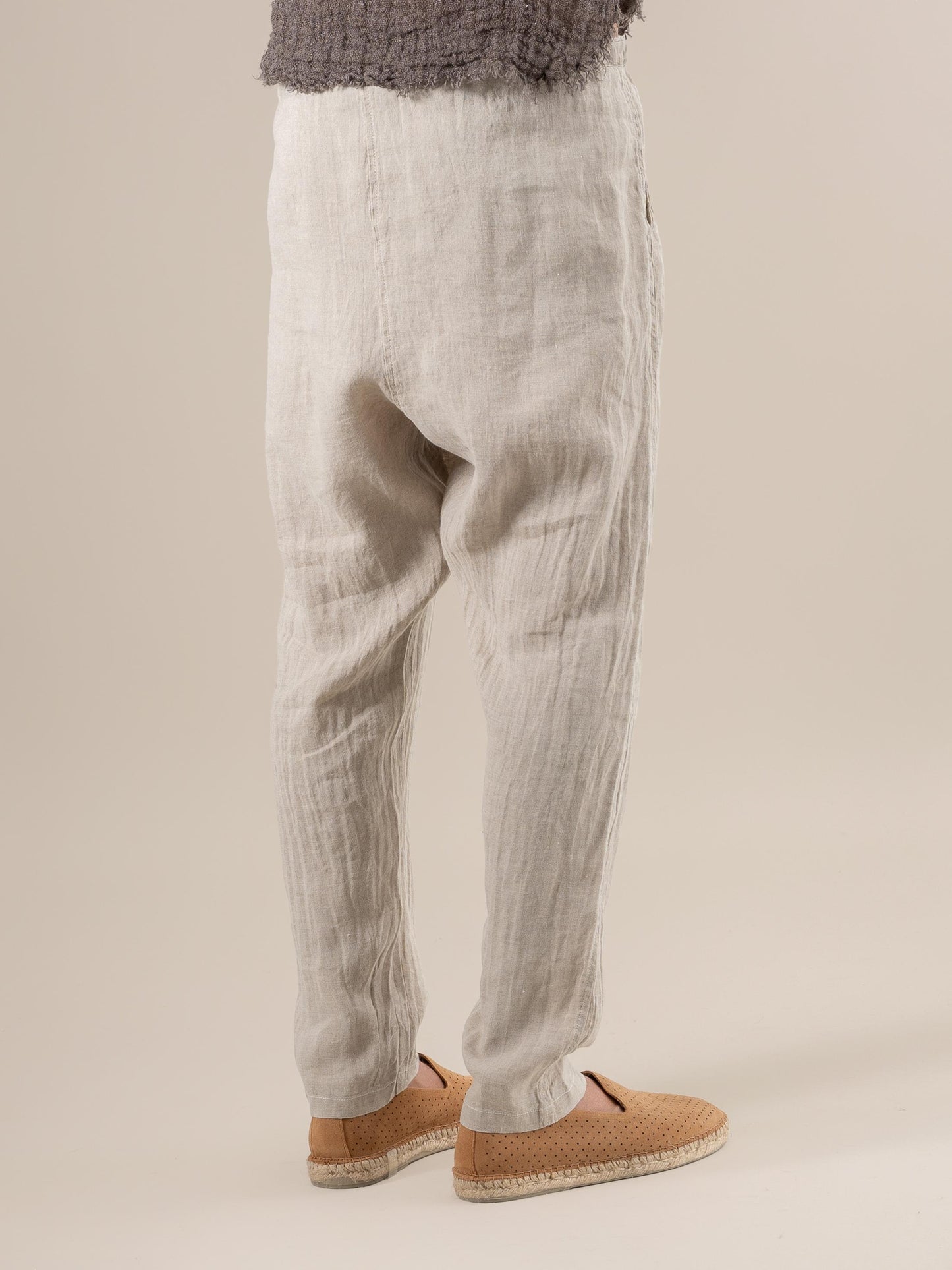 Pantalone Agathos Battista Naturale PANTALONE AGATHOS battista 12 Bottega Di Brunella 