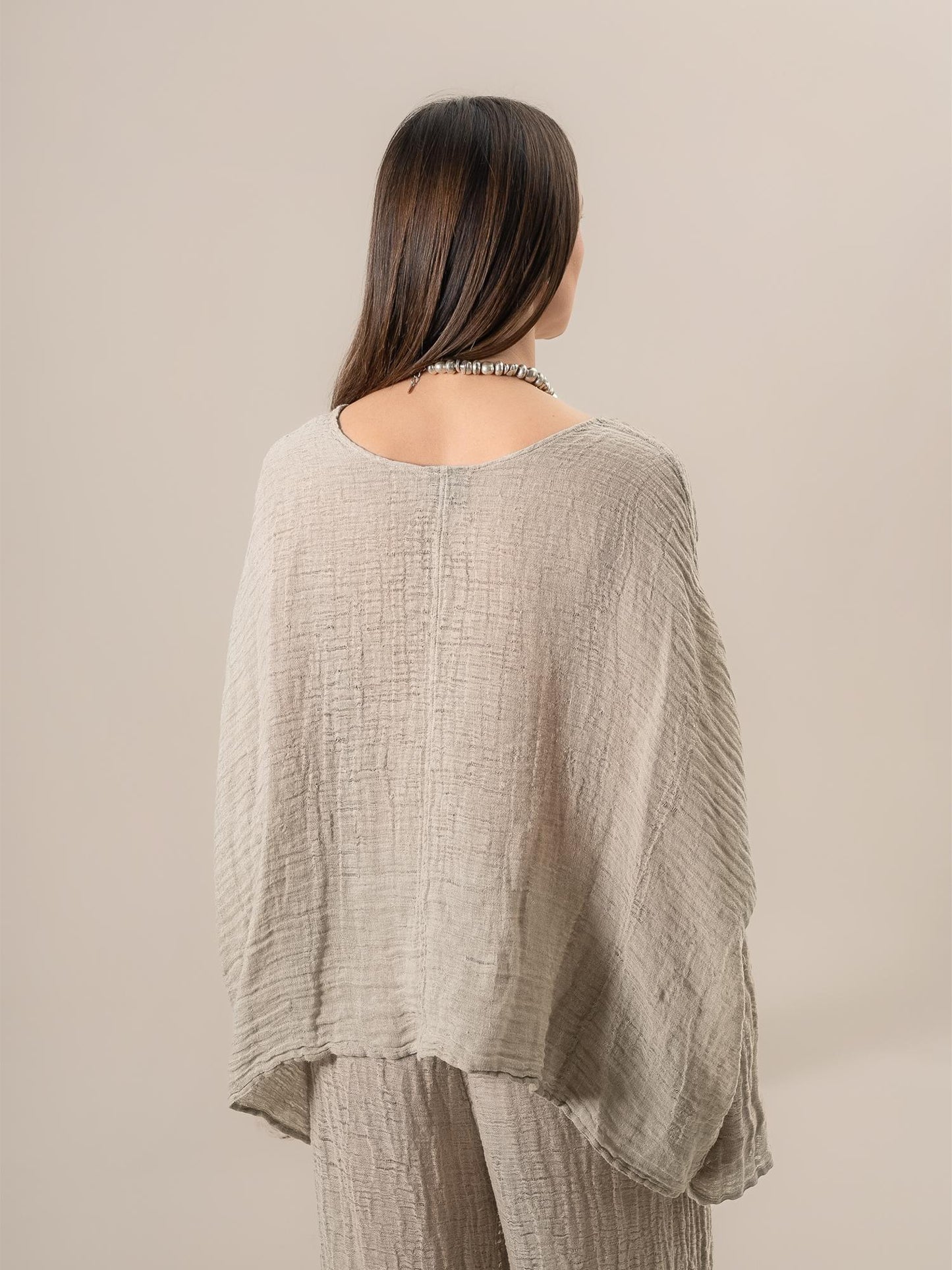 Camicia Gemma Garzata Naturale CAMICIA GEMMA garzata 12 Bottega Di Brunella 