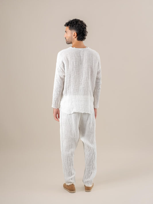 Camicia Sandokan Garzata Latte CAMICIA SANDOKAN garzata 33 Bottega Di Brunella 