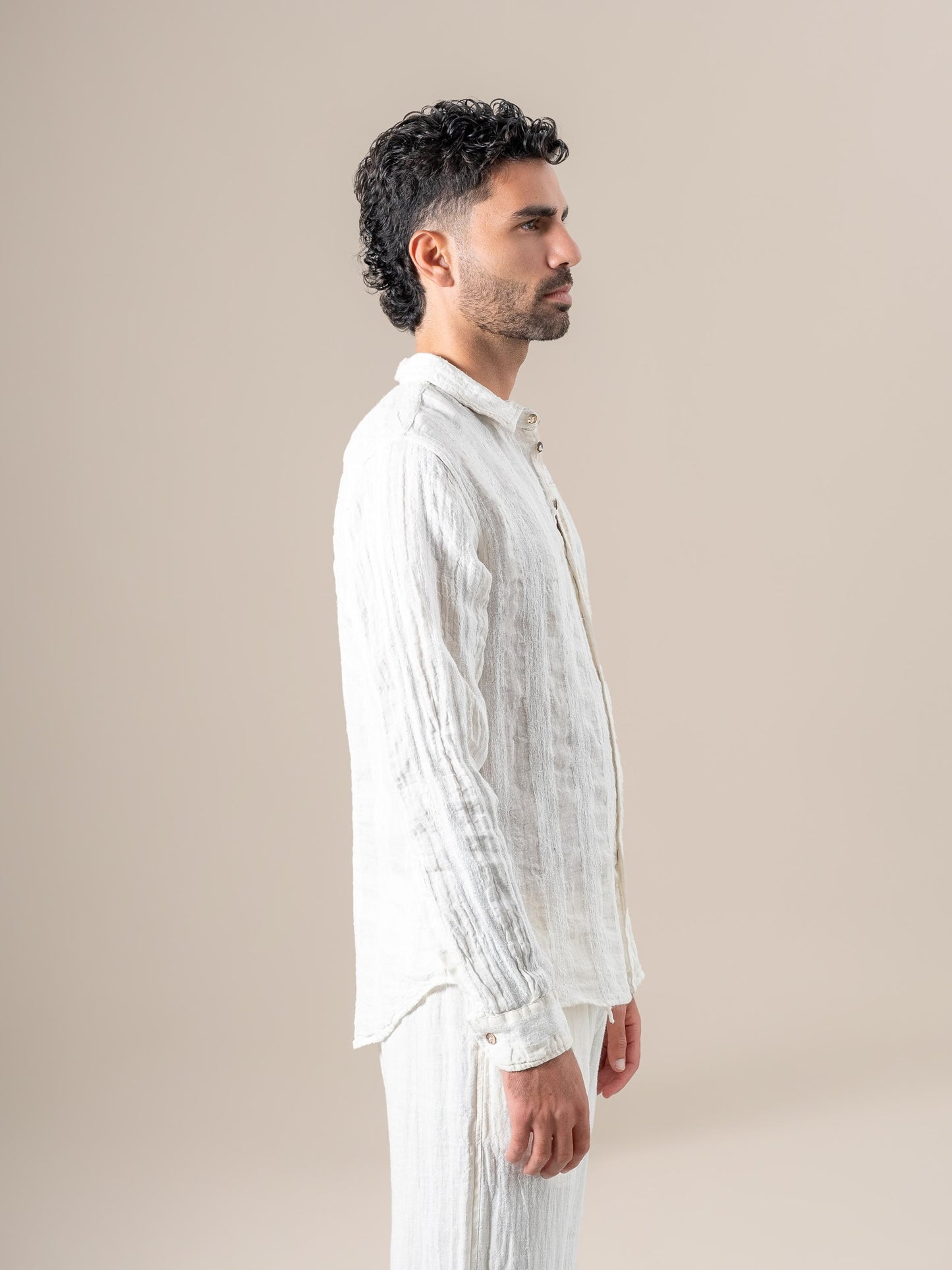 Camicia Franco Riga Jeep Latte CAMICIA FRANCO  riga jeep 33 Bottega Di Brunella 