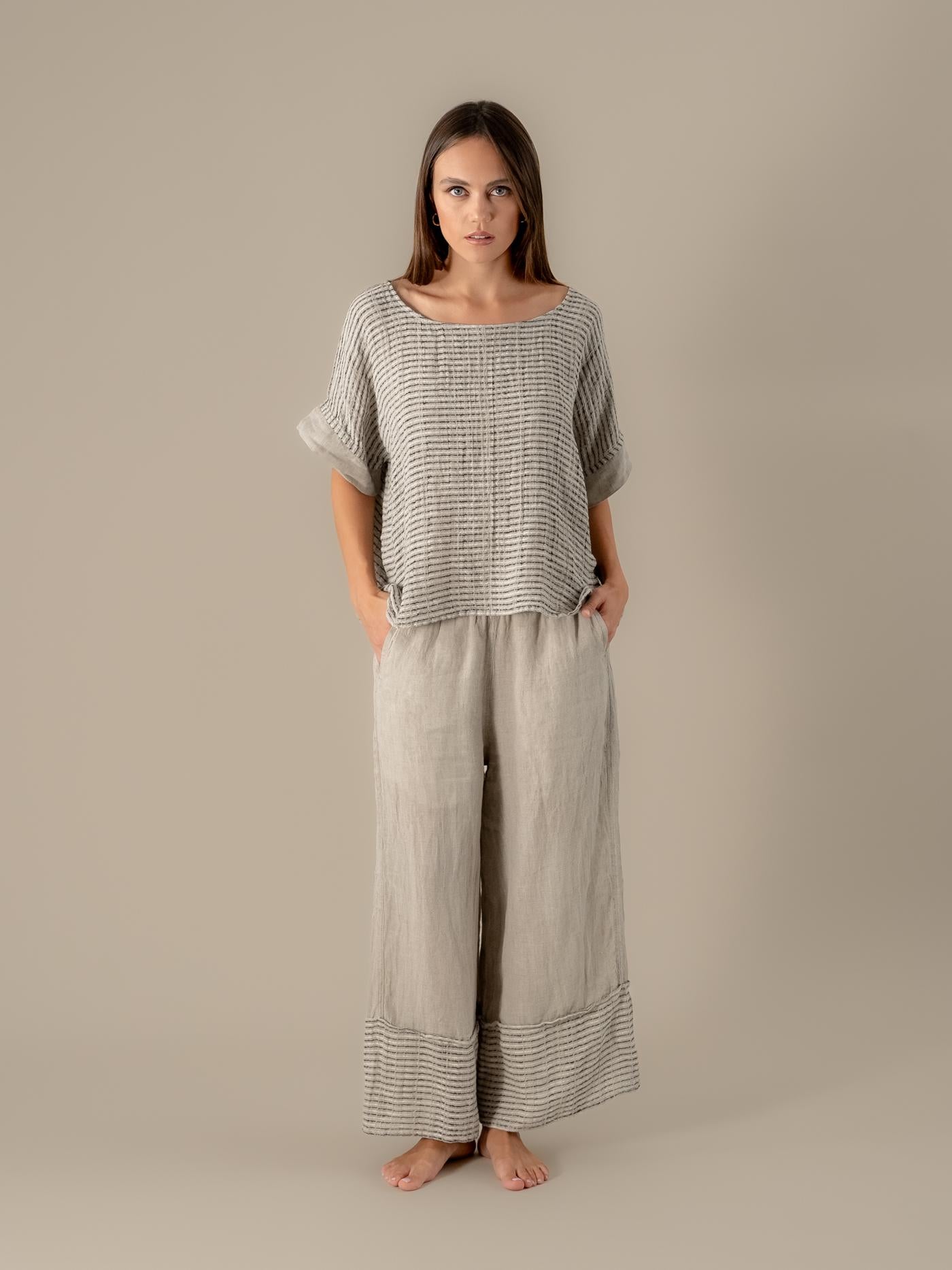 Camicia Minosse Nilo Naturale CAMICIA MINOSSE nilo 12 Bottega Di Brunella 
