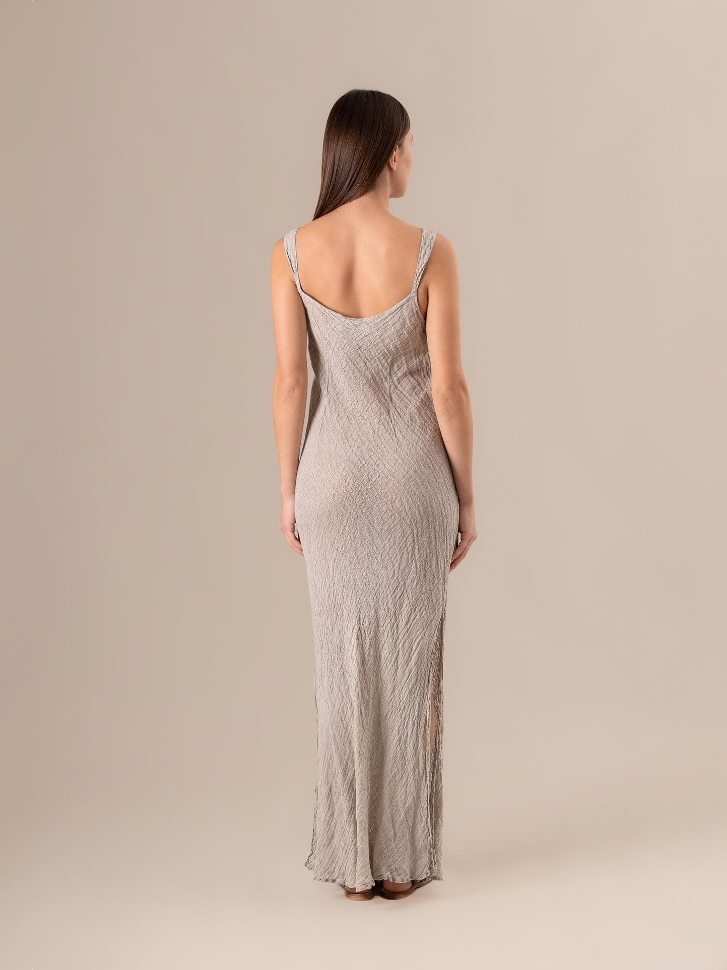 Vestito Sottoveste Maxi Garzata Naturale VESTITO SOTTOVESTE MAXI garzata 12 Bottega Di Brunella 