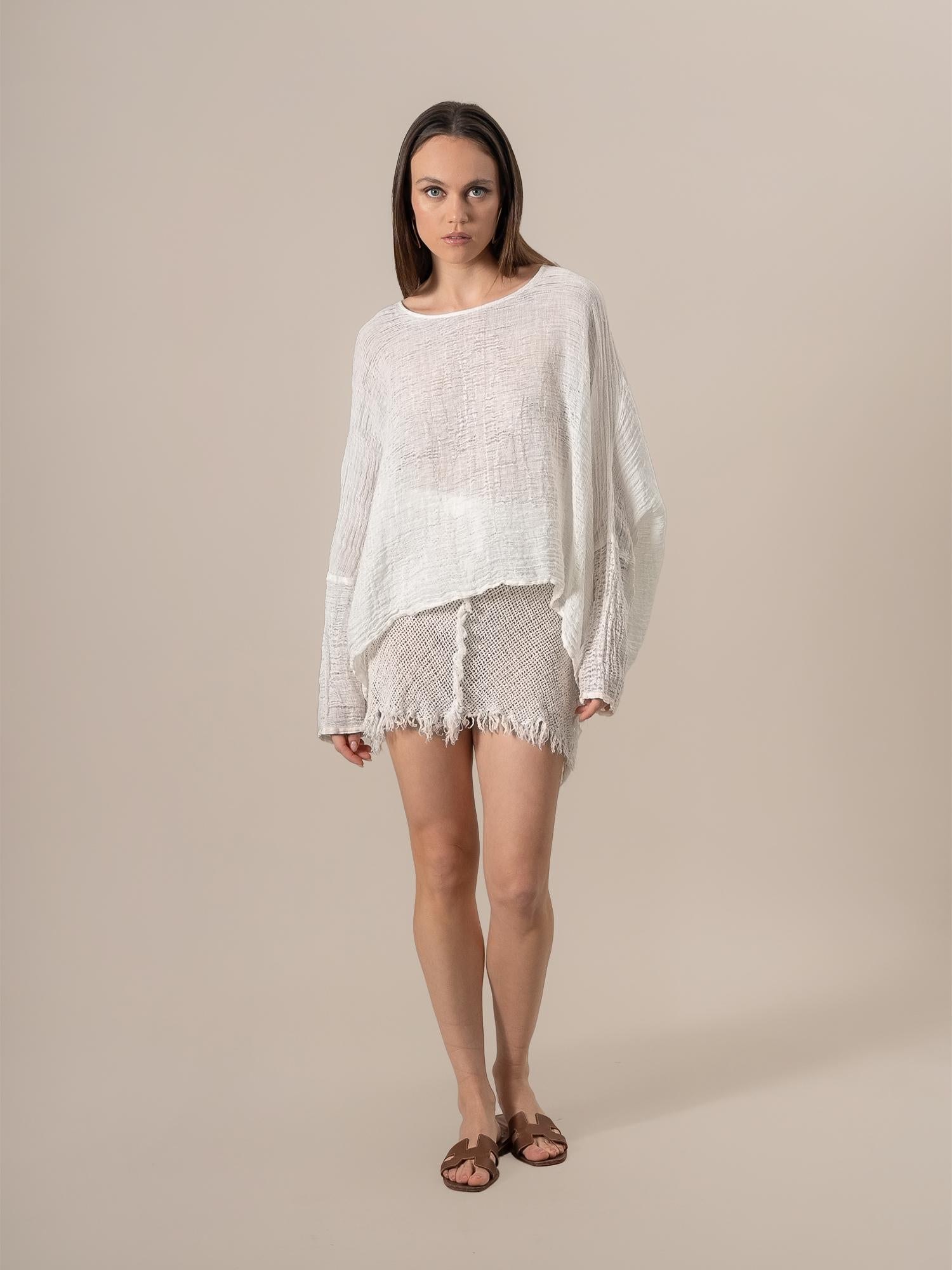 Camicia Gemma Garzata Latte CAMICIA GEMMA garzata 33 Bottega Di Brunella 