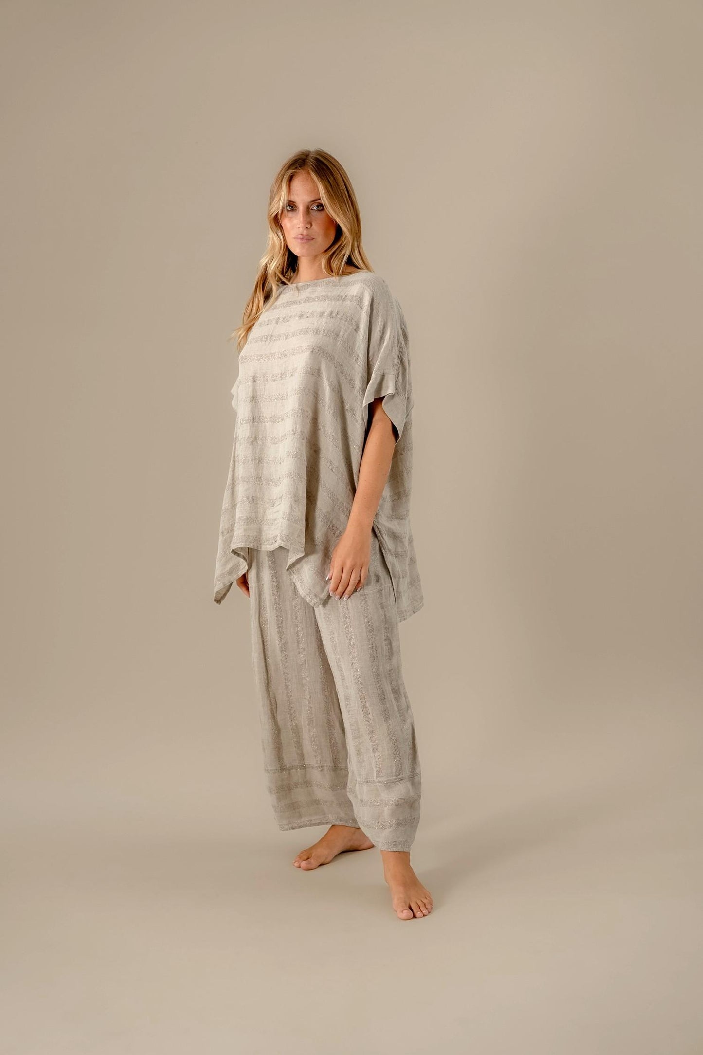 Camicia Pneuma Riga Luxor Naturale CAMICIA PNEUMA riga luxor 12 Bottega Di Brunella 