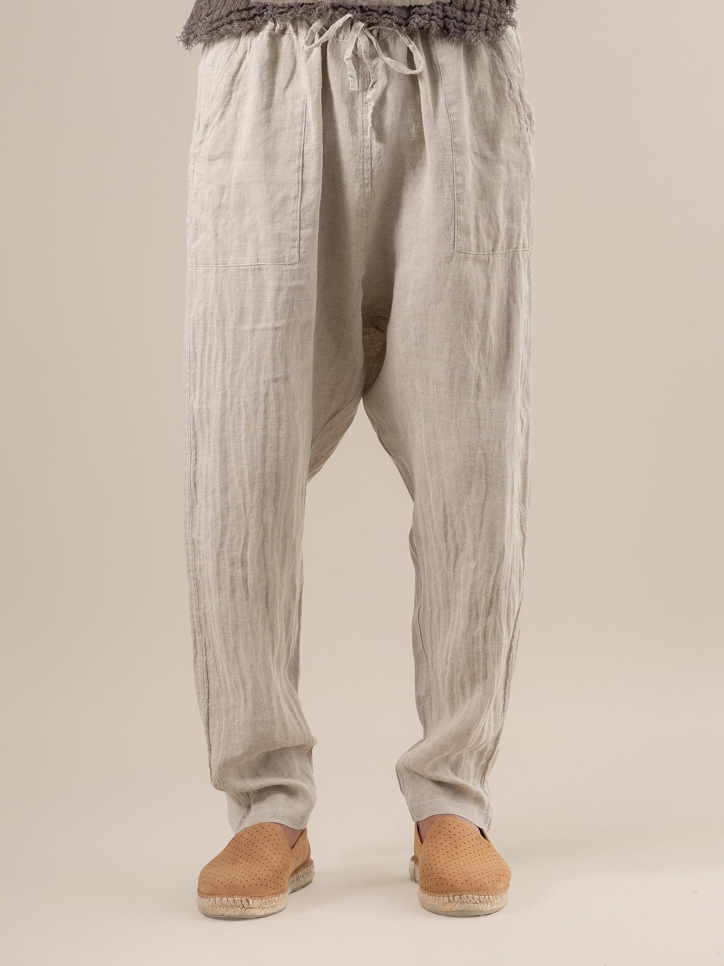 Pantalone Agathos Battista Naturale PANTALONE AGATHOS battista 12 Bottega Di Brunella 