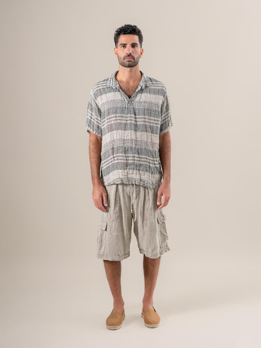 Camicia Monica Garza Moma Naturale CAMICIA MONICA garza moma 12 Bottega Di Brunella 