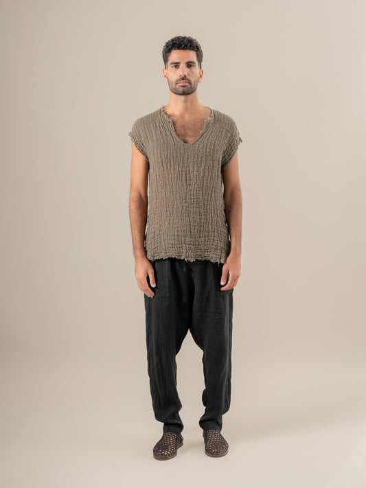 Maglia Sandokan G/M Ulivo Fossile MAGLIA SANDOKAN G/M ulivo 284 Bottega Di Brunella 