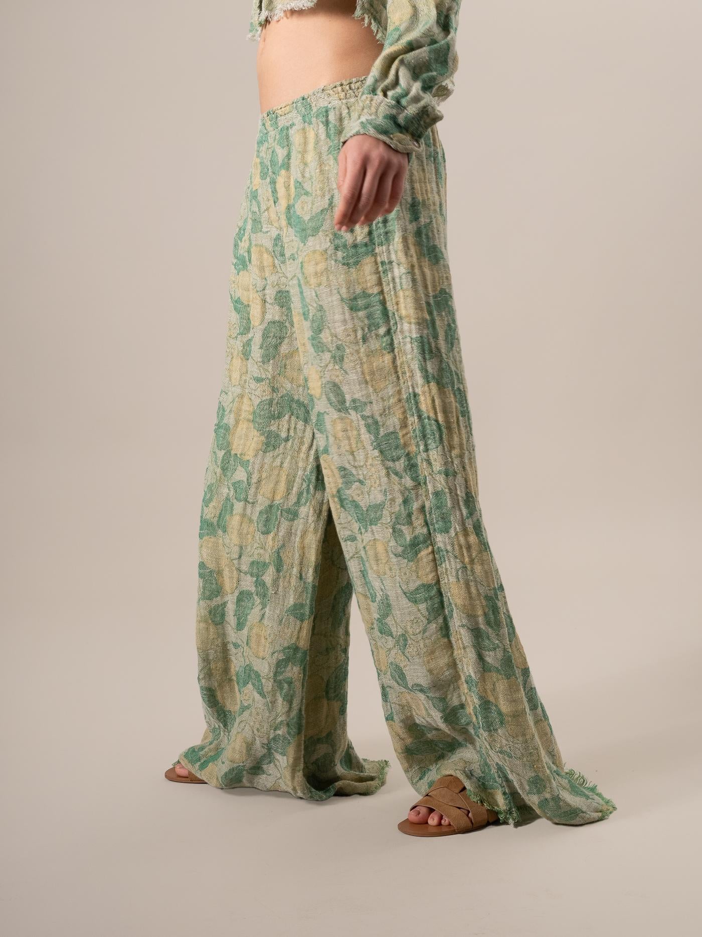 Pantalone Rock Garza Lemon Naturale PANTALONE ROCK LIMONAIA 12 Bottega Di Brunella 