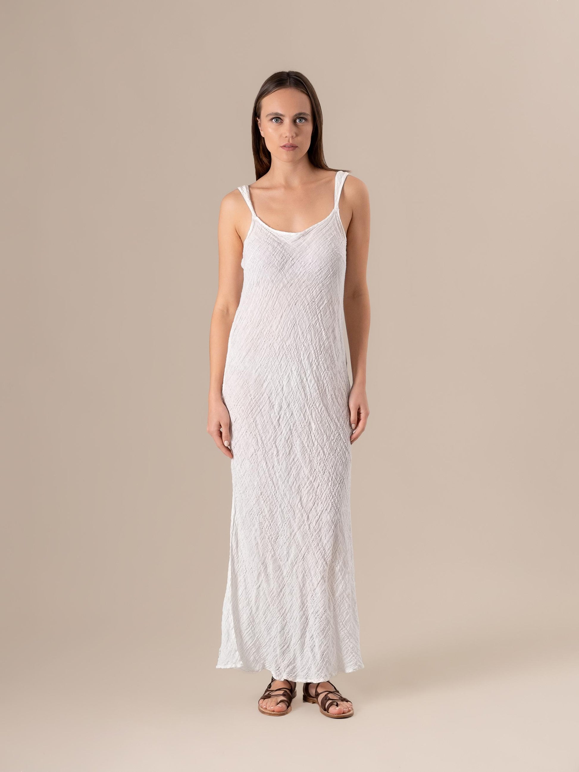 Vestito Sottoveste Maxi Garzata Latte SOTTOVESTE MAXI garzata 33 Bottega Di Brunella 