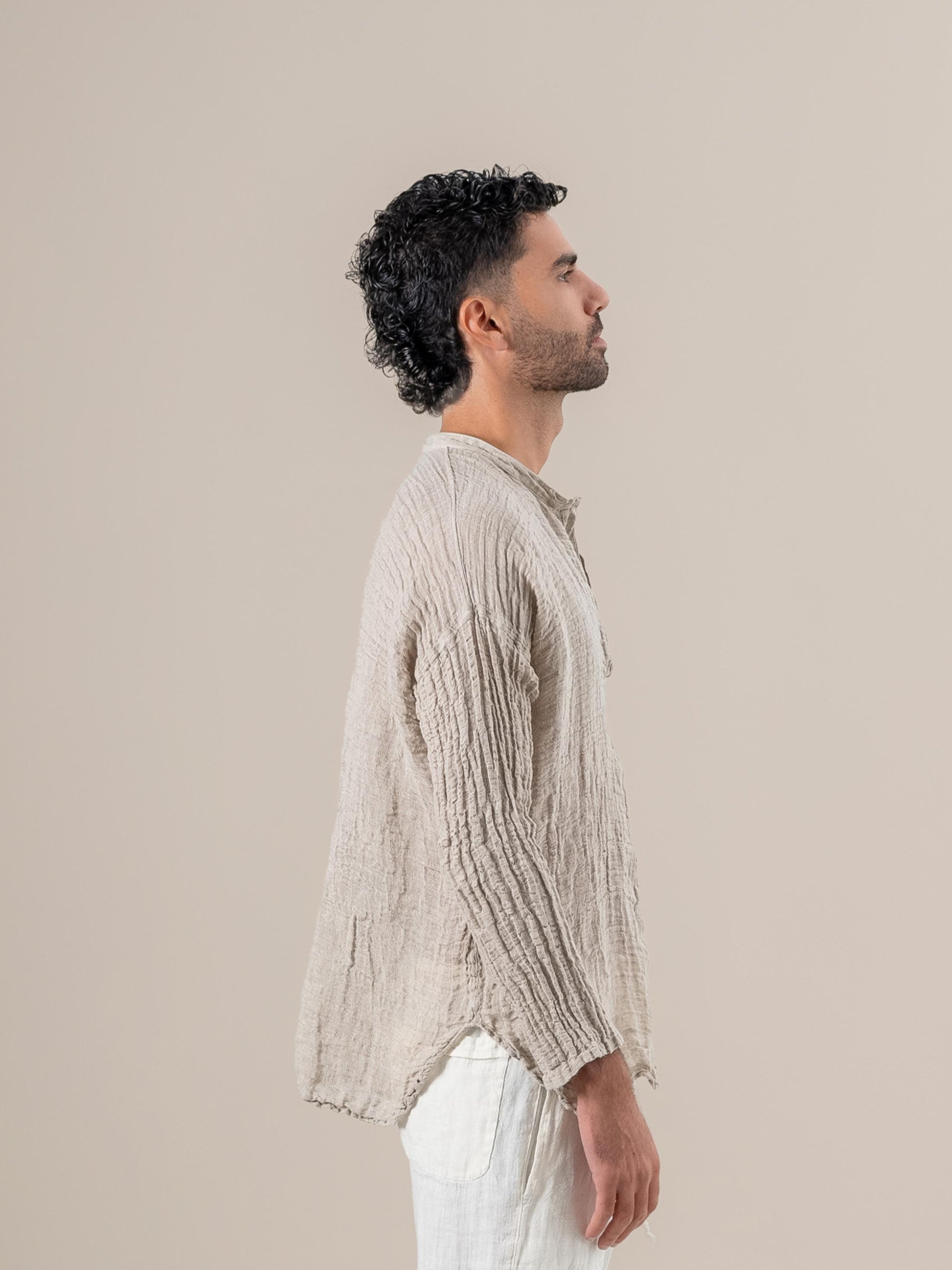 Camicia Normandy Garzata Naturale CAMICIA NORMANDY garzata 12 Bottega Di Brunella 