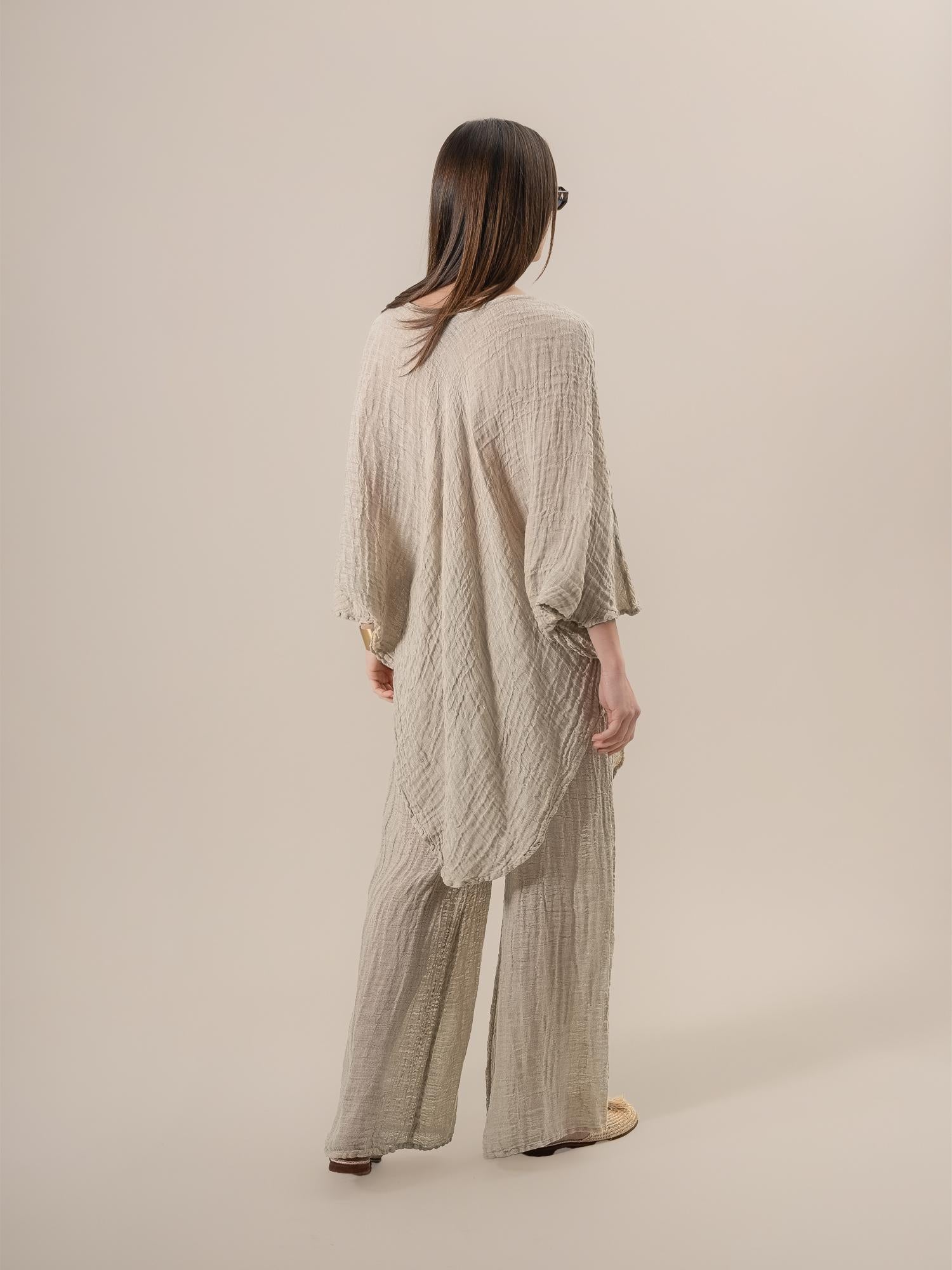 Camicia Fausta Garzata Naturale CAMICIA FAUSTA garzata 12 Bottega Di Brunella 