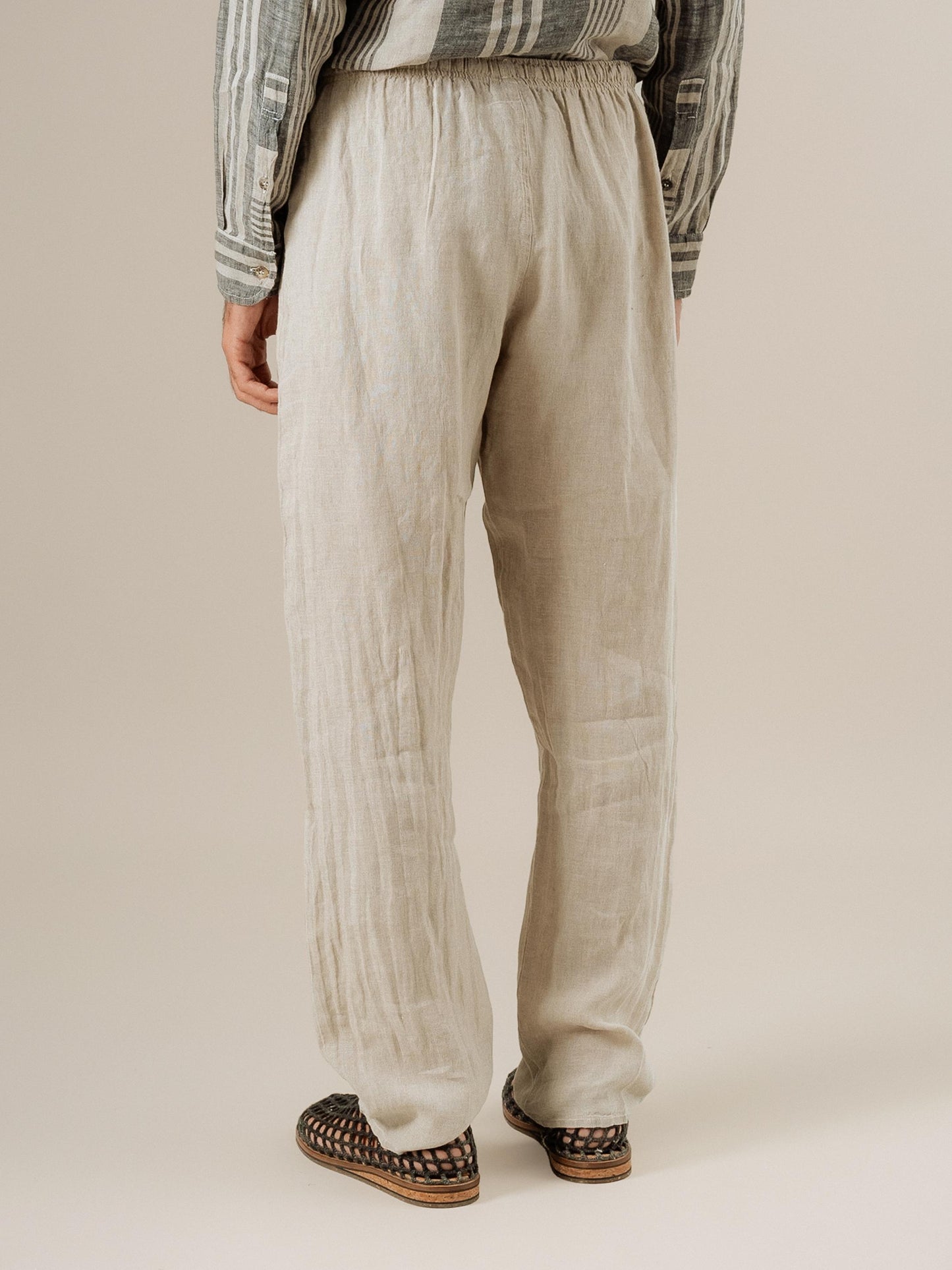 Pantalone Amalfi Battista Naturale PANTALONE AMALFI battista 12 Bottega Di Brunella 