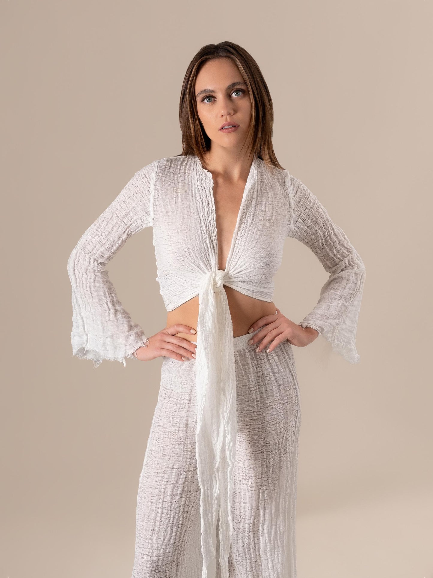 Bolero Mango Garzata Latte BOLERO MANGO garzata 33 Bottega Di Brunella 