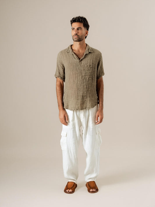 Pantalone Lavoro Tela Country Latte PANTALONE LAVORO tela country 33 Bottega Di Brunella 
