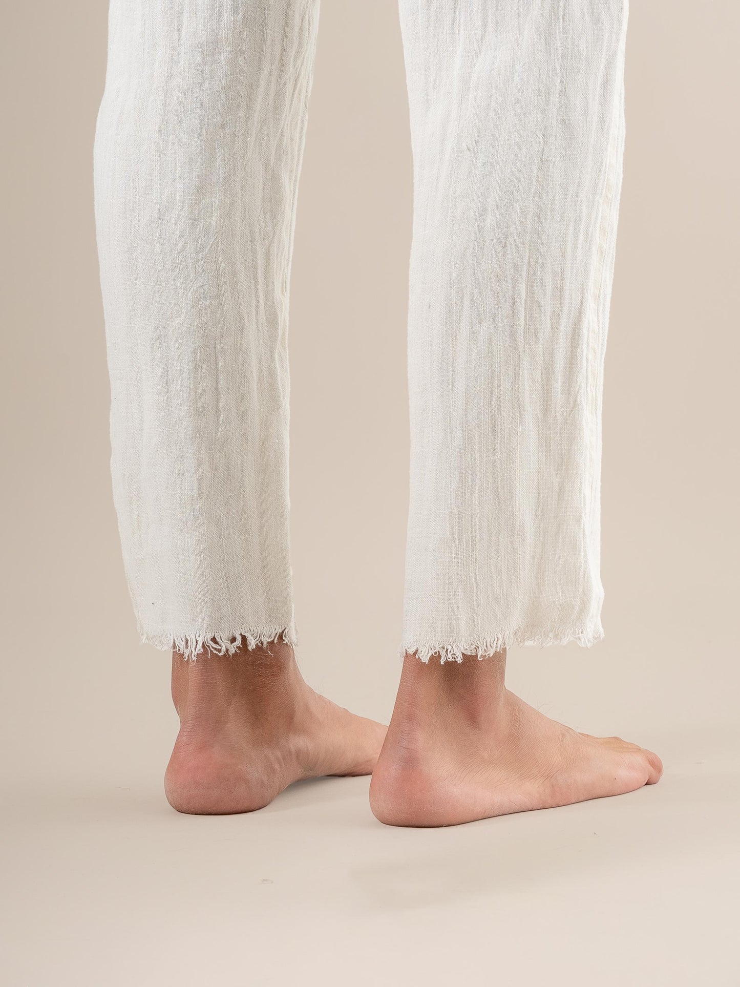 Pantalone Luca Tela Country Latte PANTALONE LUCA tela country 33 Bottega Di Brunella 