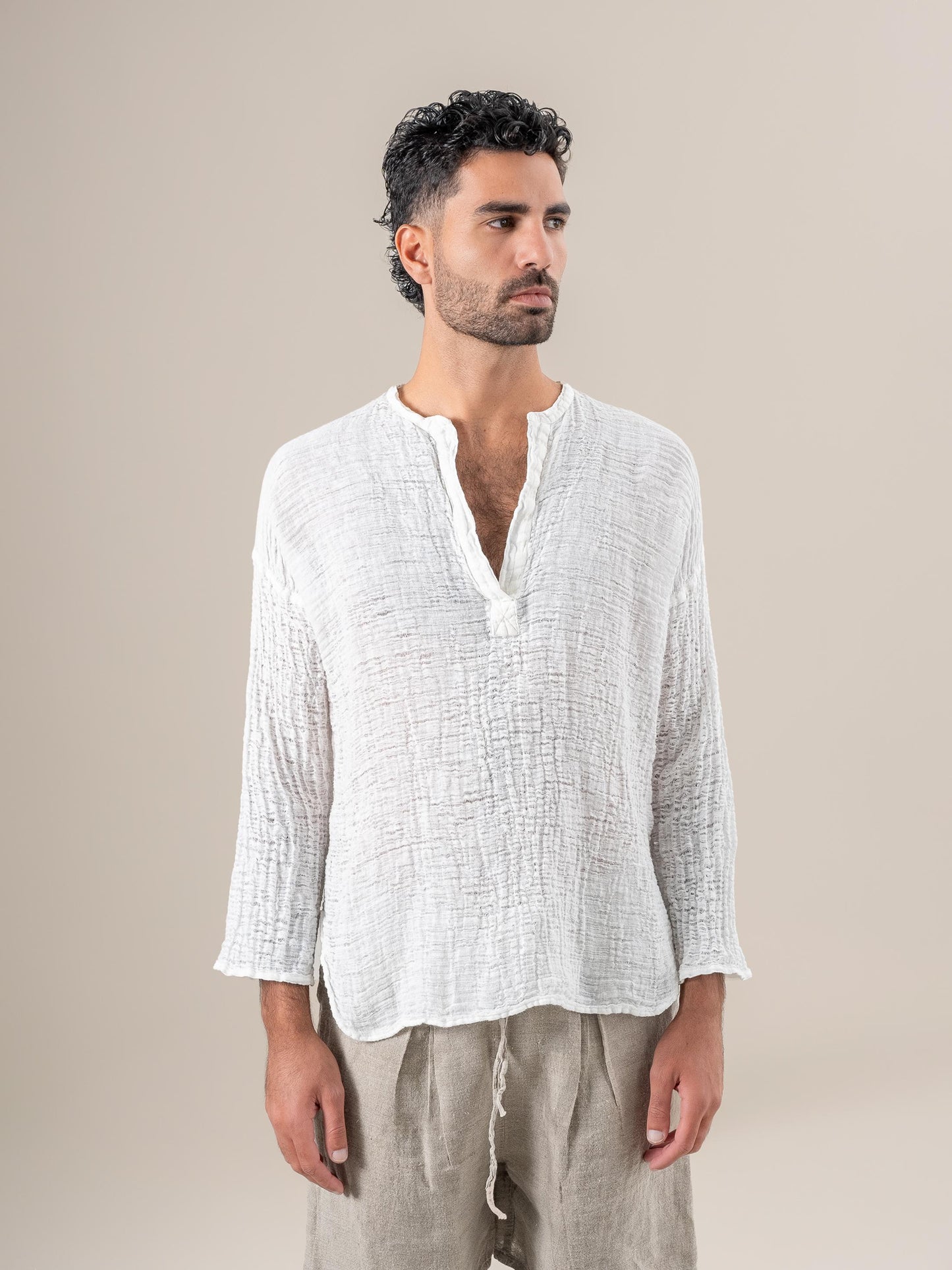Camicia Normandy Garzata Latte CAMICIA NORMANDY garzata 33 Bottega Di Brunella 