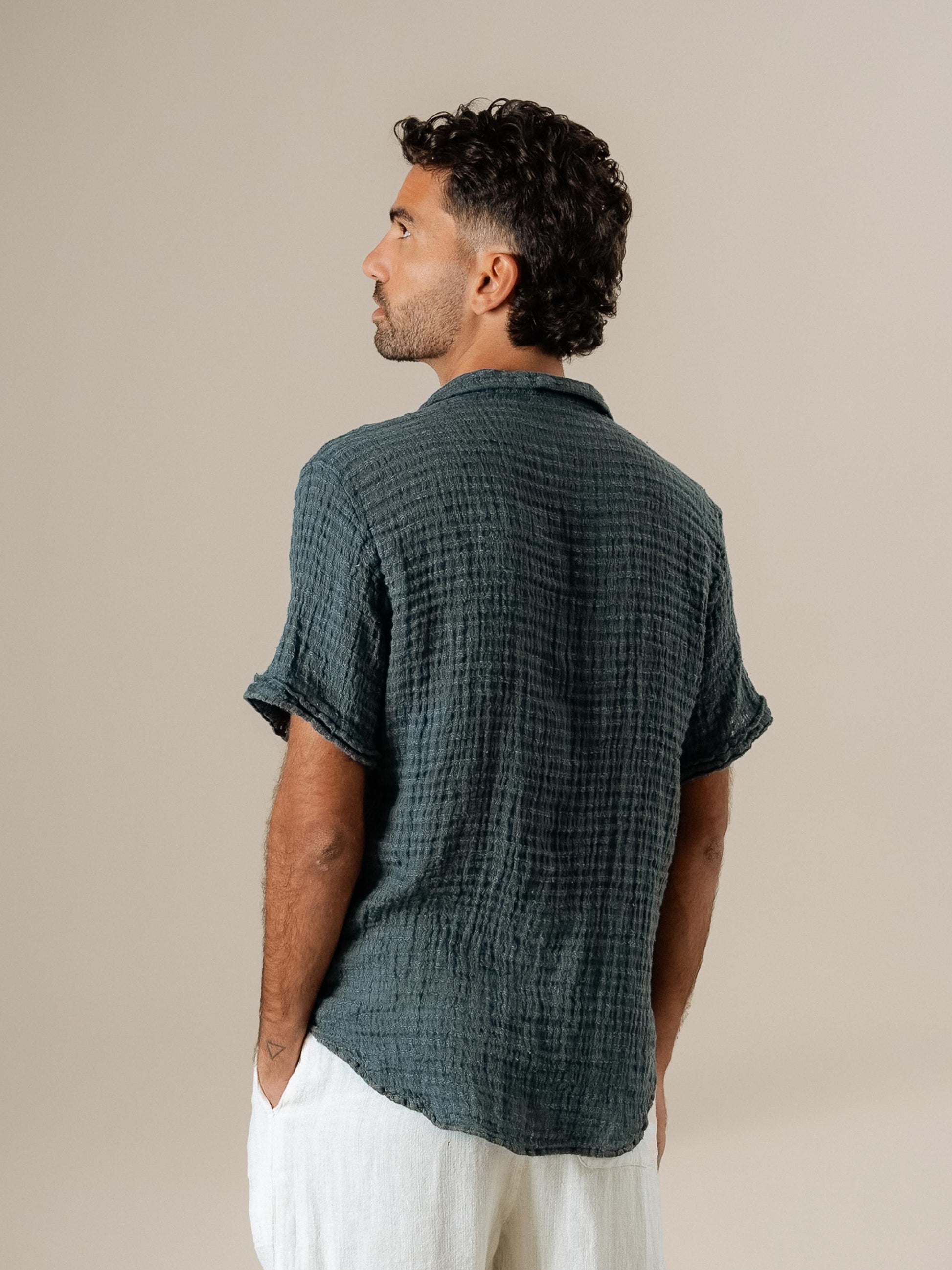 Camicia Colombia Garza Uffizi Blu24 CAMICIA COLOMBIA garza uffizi 280 Bottega Di Brunella 