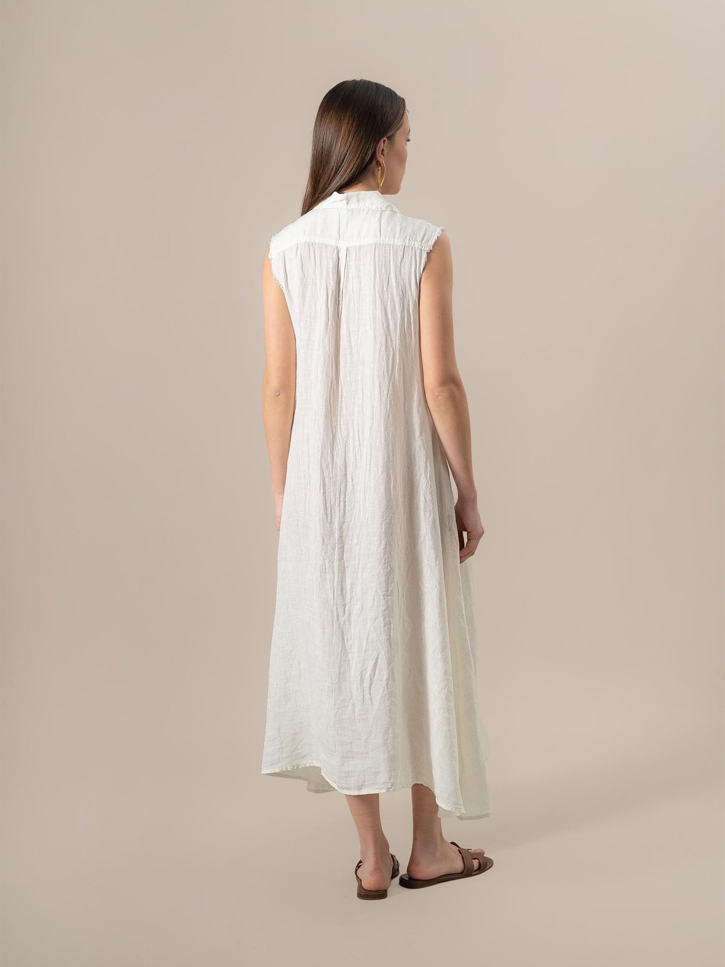 Vestito Orchidea Battista Latte VESTITO ORCHIDEA BATTISTA 33 Bottega Di Brunella 