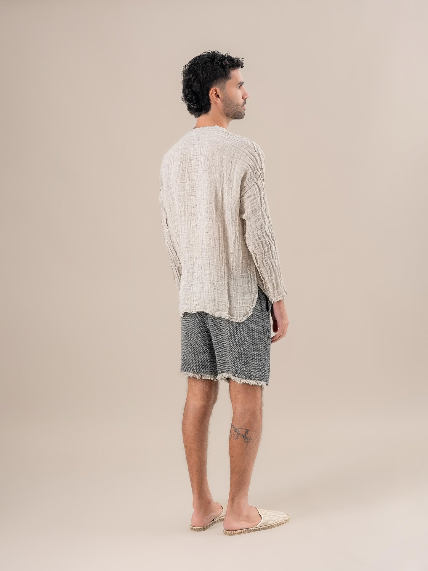 Camicia Serafino Garzata Naturale CAMICIA SERAFINO garzata 12 Bottega Di Brunella 