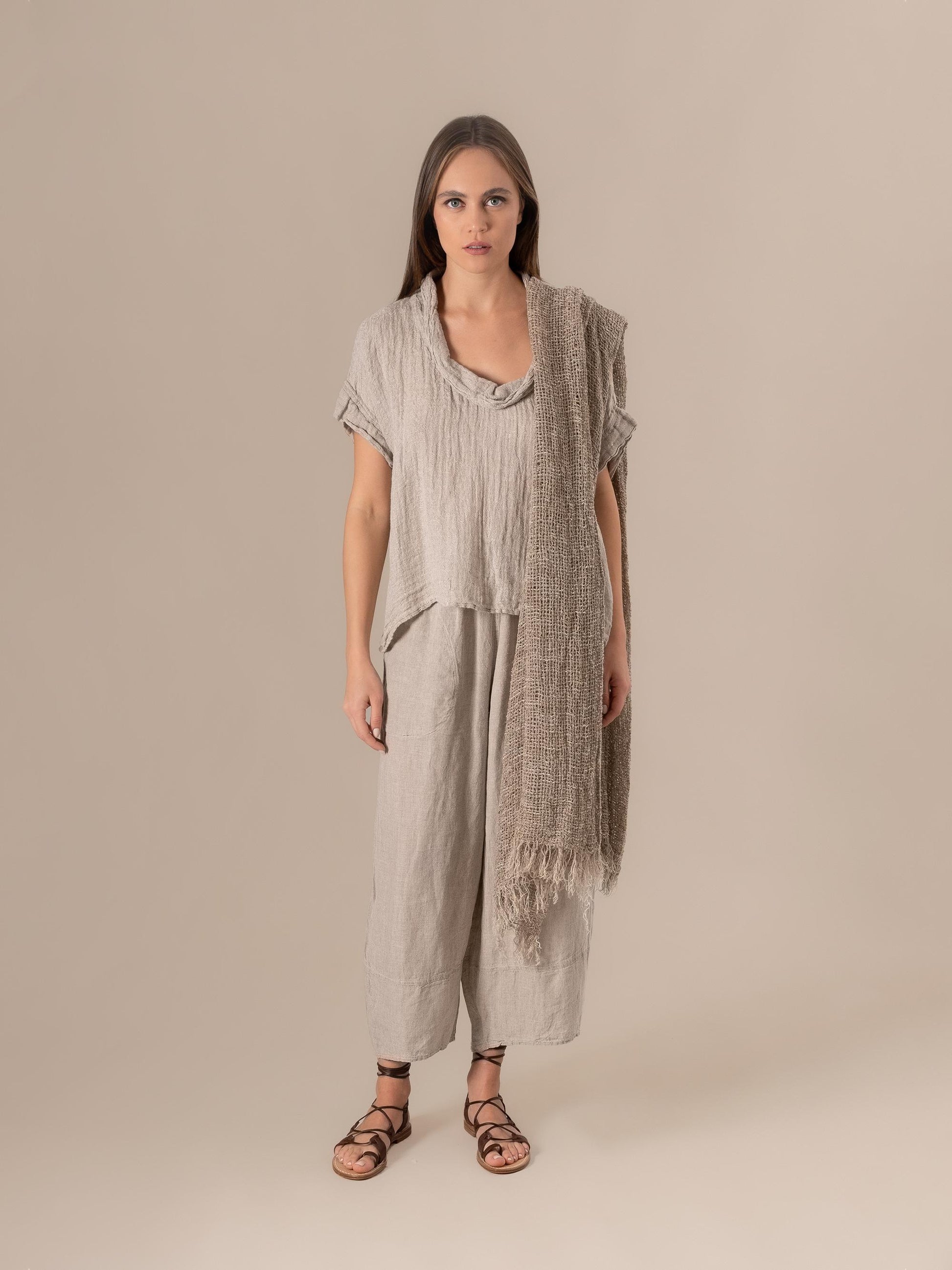 Scialle Camp Louvre Naturale SCIALLE CAMP. LOUVRE camp louvre sc 12 Bottega Di Brunella 