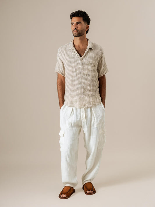 Camicia Colombia Garza Uffizi Naturale CAMICIA COLOMBIA garza uffizi 12 Bottega Di Brunella 