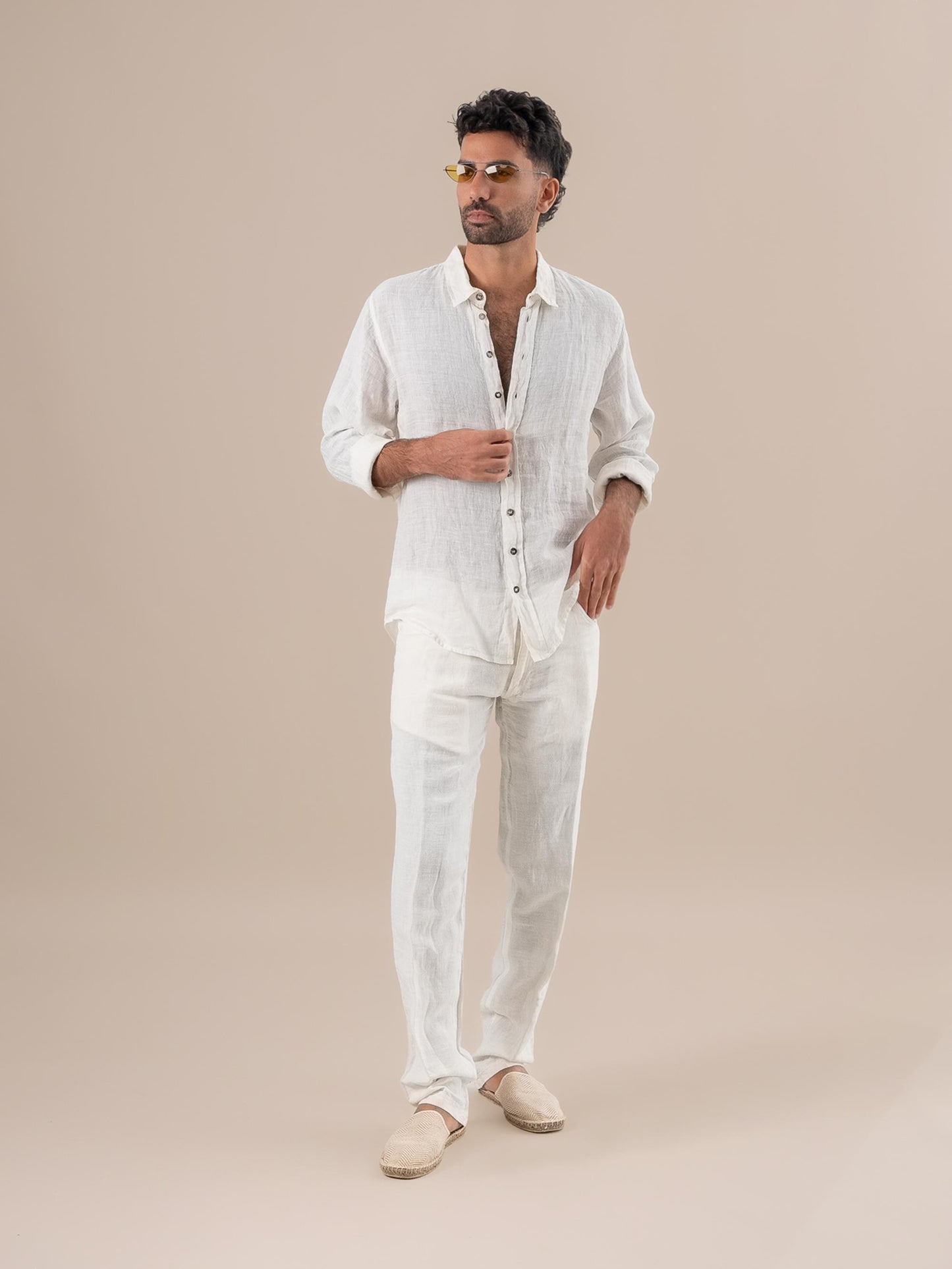 Camicia Franco Battista Latte CAMICIA FRANCO battista 33 Bottega Di Brunella 