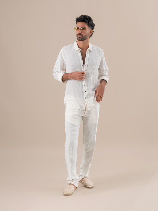 Camicia Franco Battista Latte CAMICIA FRANCO battista 33 Bottega Di Brunella 