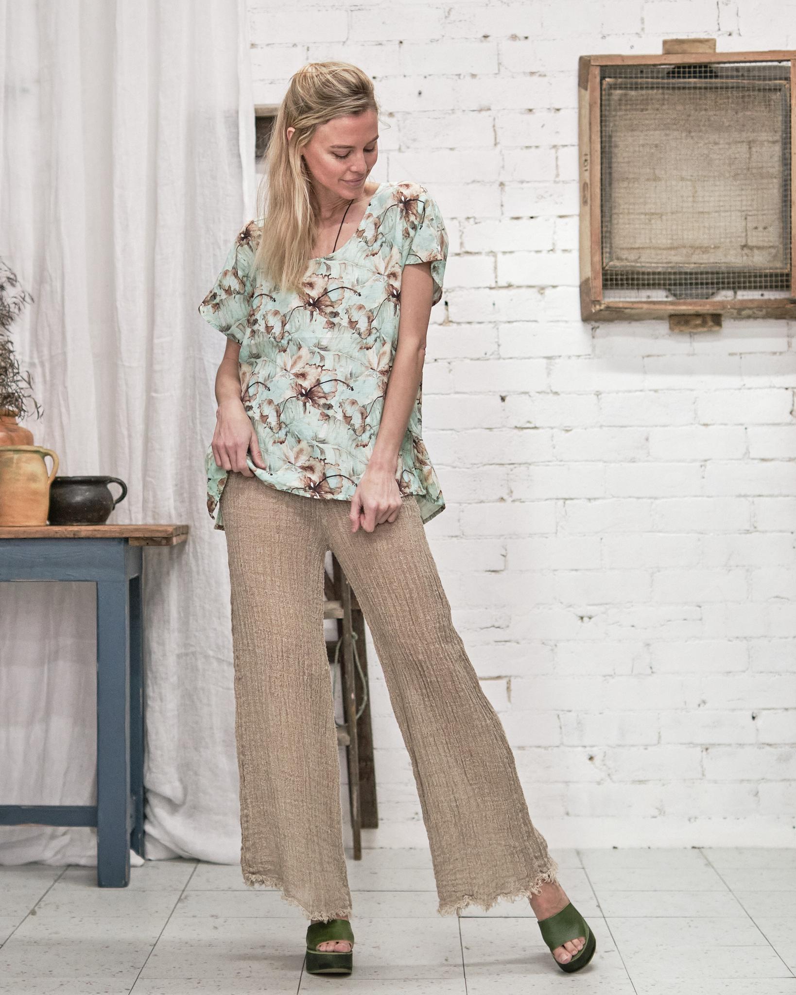 Camicia Arnica Hibiscus Naturale CAMICIA ARNICA HIBISCUS 12 Bottega Di Brunella 