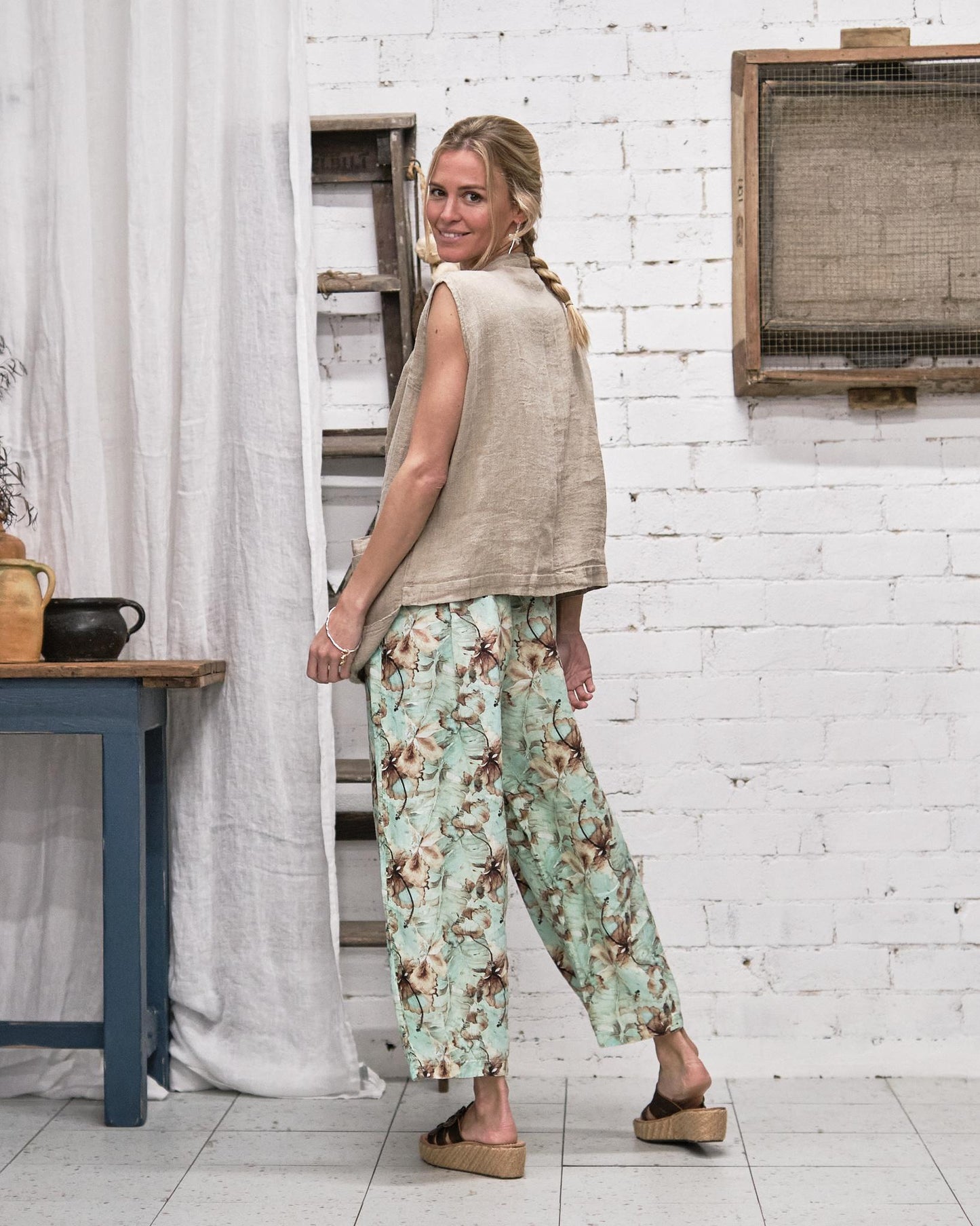 Pantalone Ranuncolo Hibiscus Naturale PANTALONE RANUNCOLO + HIBISCUS 12 Bottega Di Brunella 