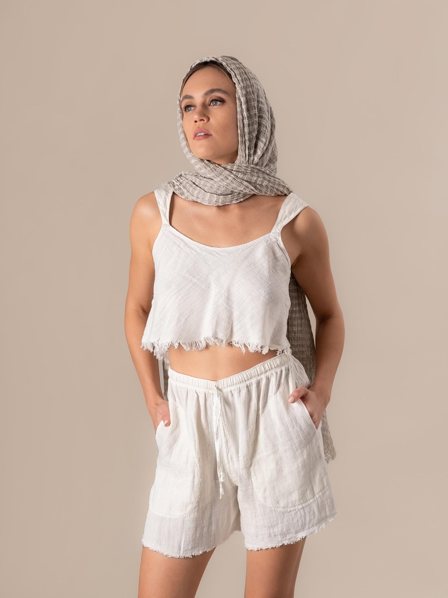 Top Klimt Tela Country Latte TOP KLIMT TELA COUNTRY 33 Bottega Di Brunella 