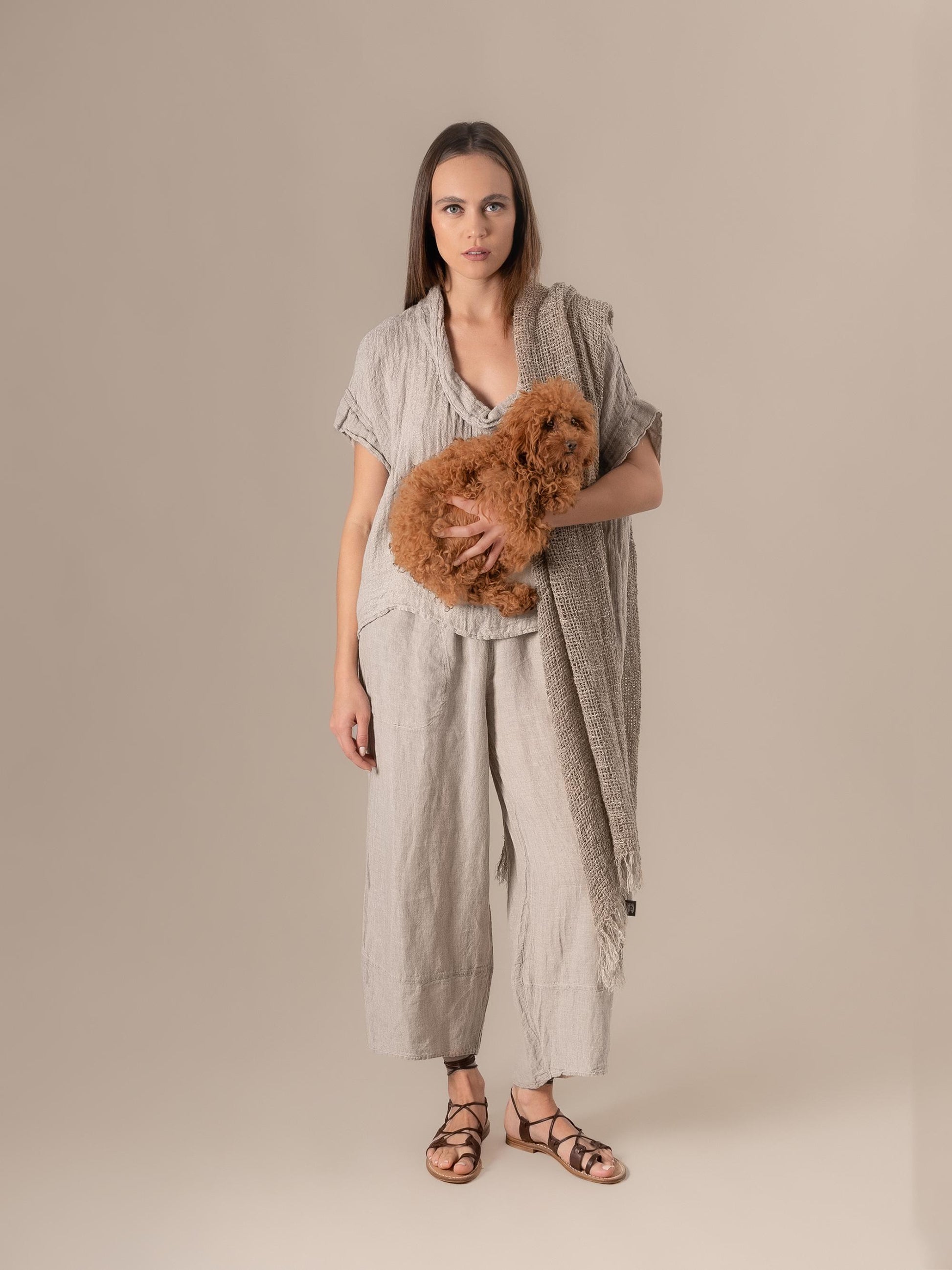 Pantalone Ragù Battista Naturale PANTALONE RAGU battista 12 Bottega Di Brunella 