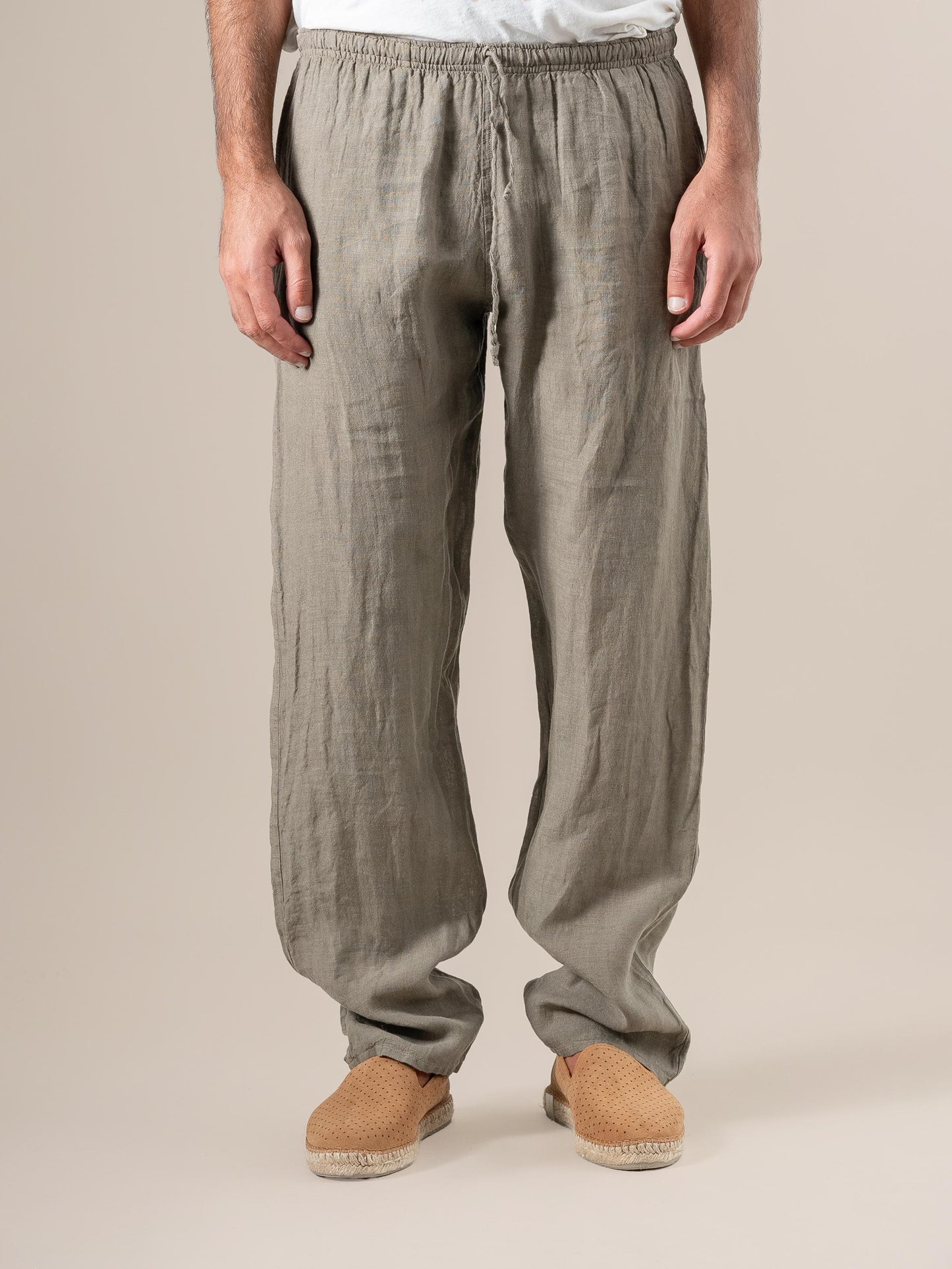 Pantalone Amalfi Battista Fossile PANTALONE AMALFI battista 284 Bottega Di Brunella 